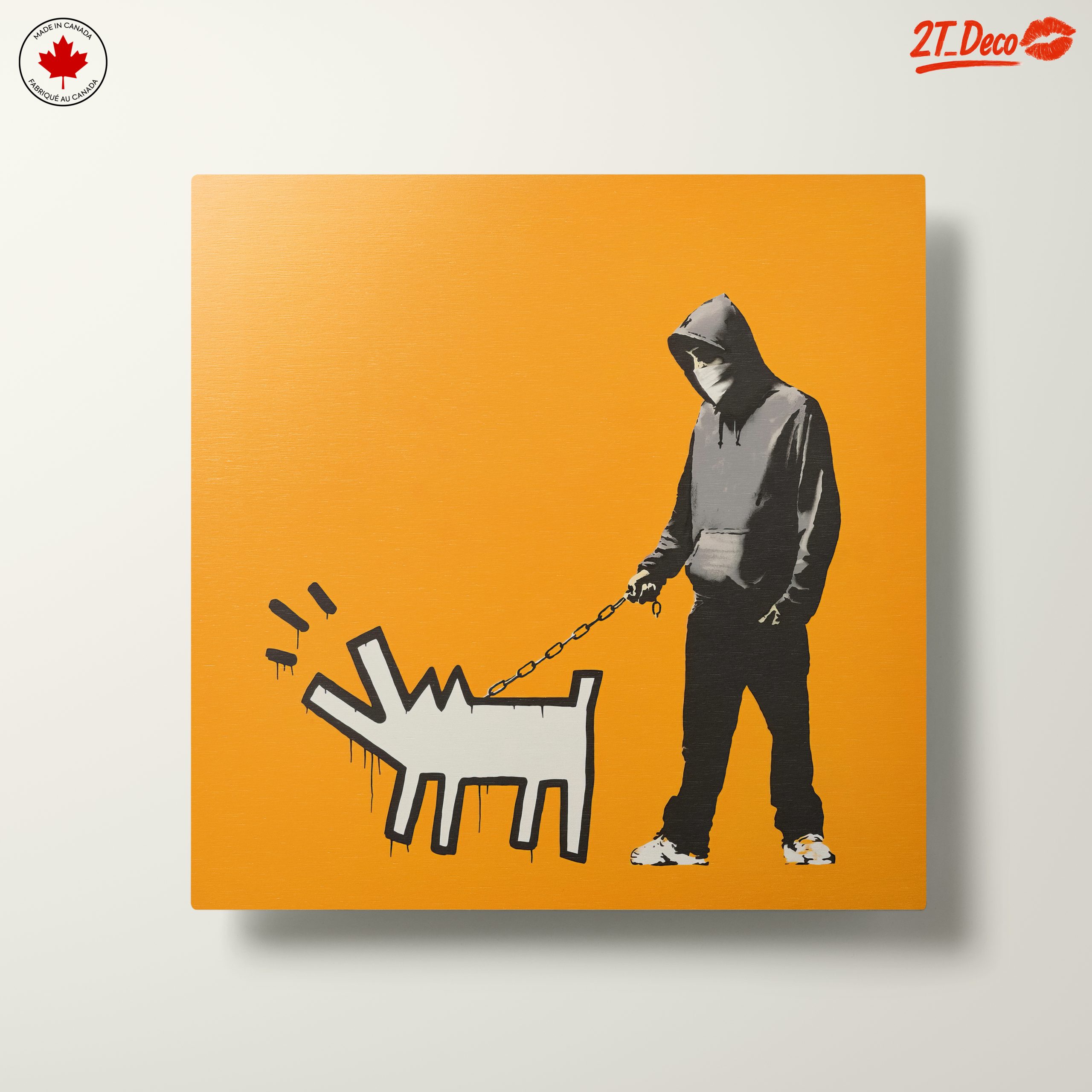 Urban Street Art Featuring Playful Dog - Image 10