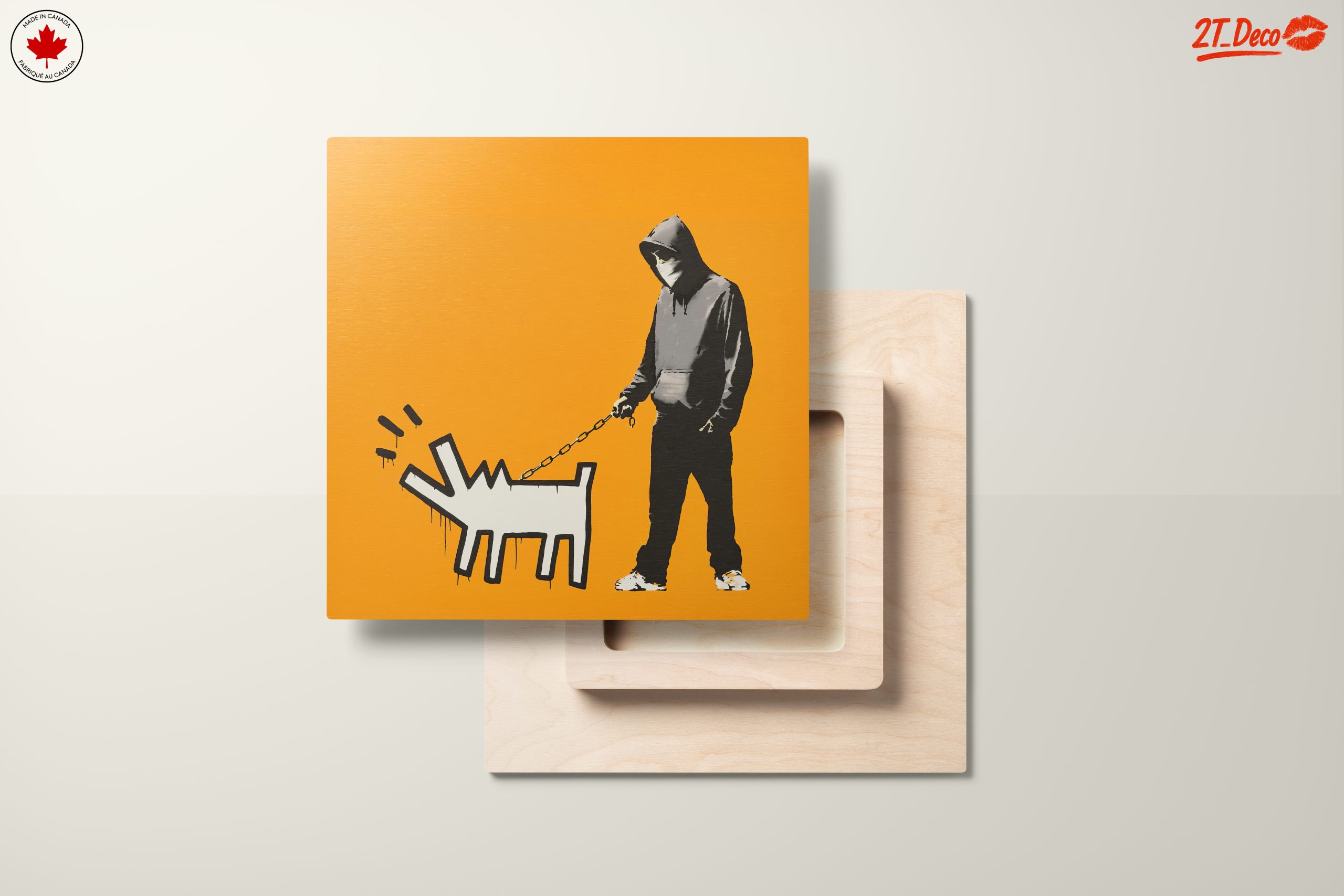 Urban Street Art Featuring Playful Dog - Image 11