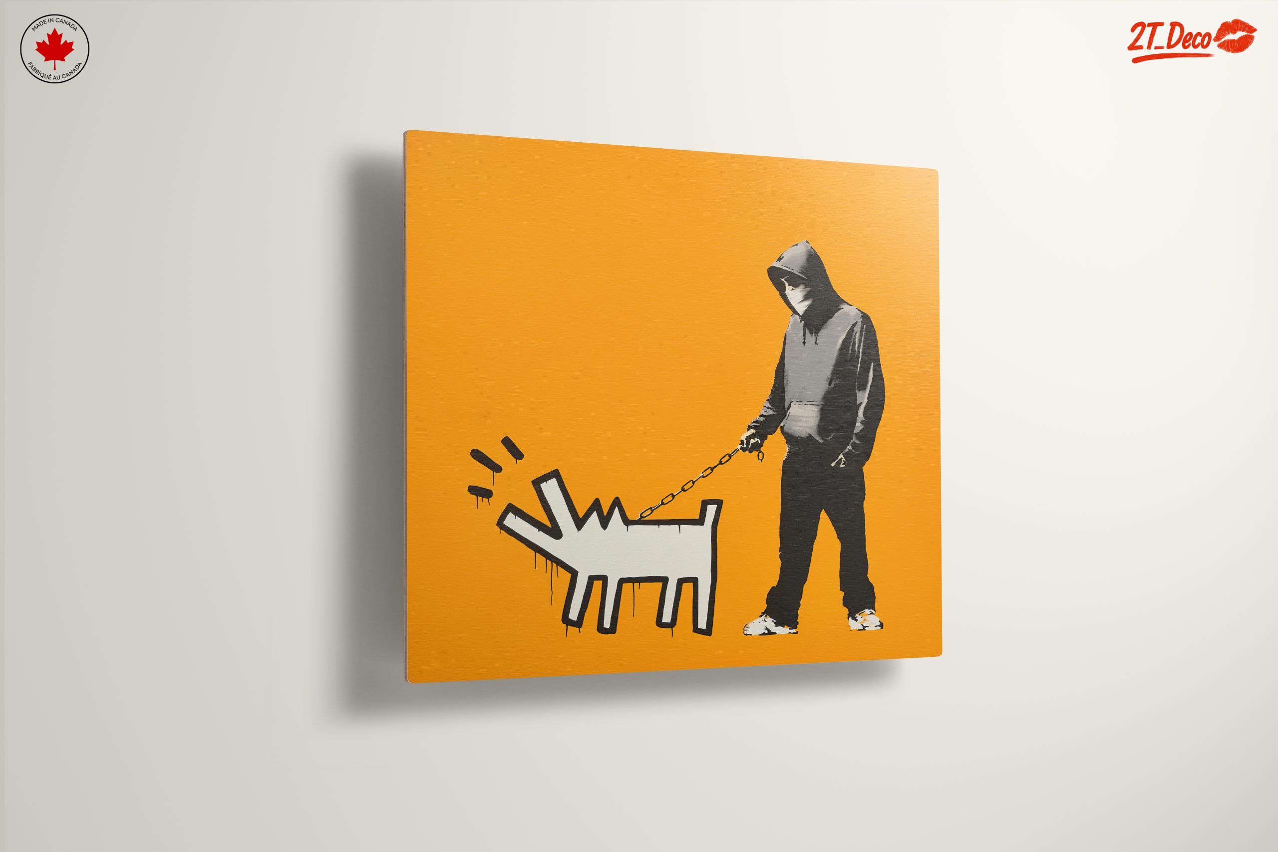 Urban Street Art Featuring Playful Dog - Image 13