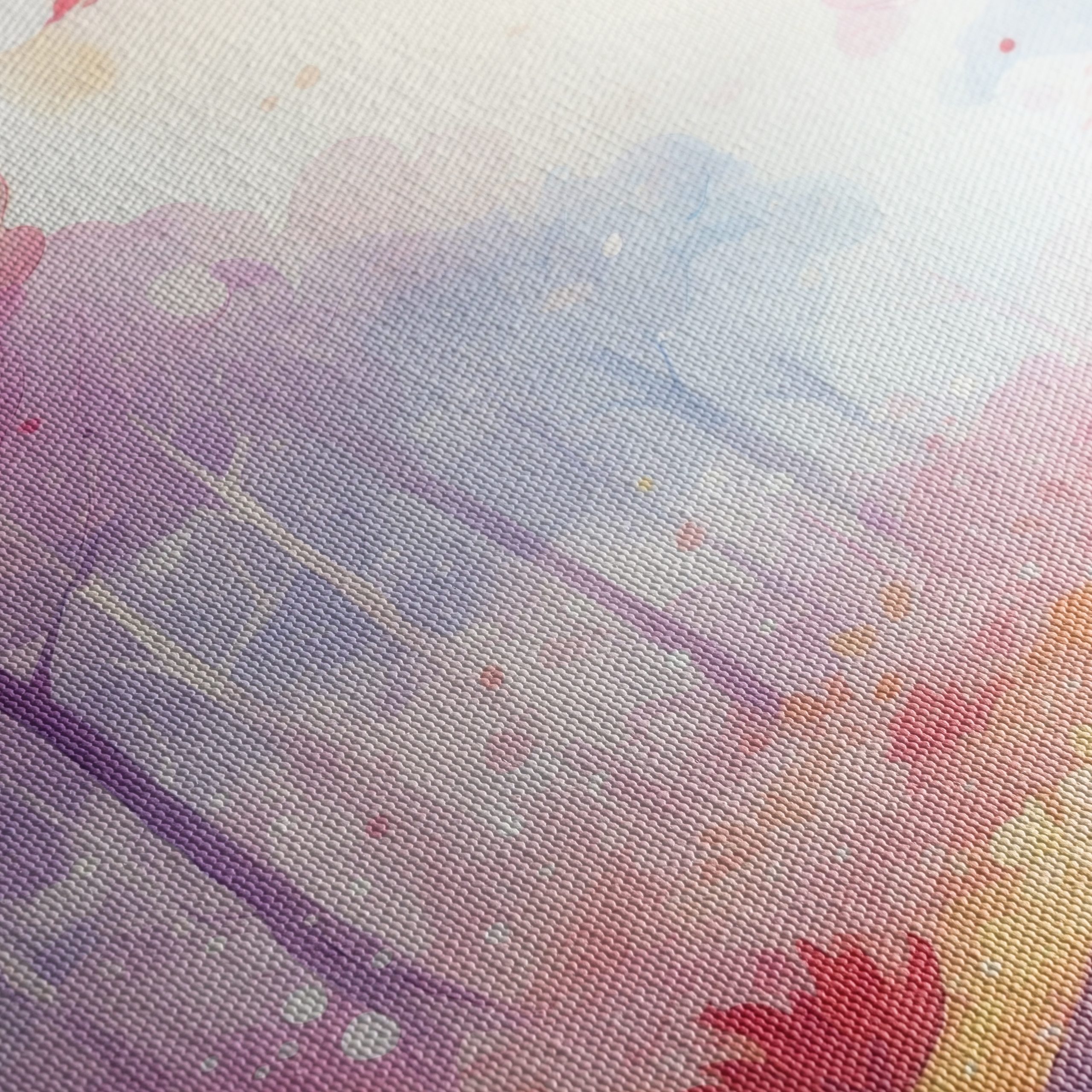 Vibrant Abstract Forest Landscape Art - Image 5