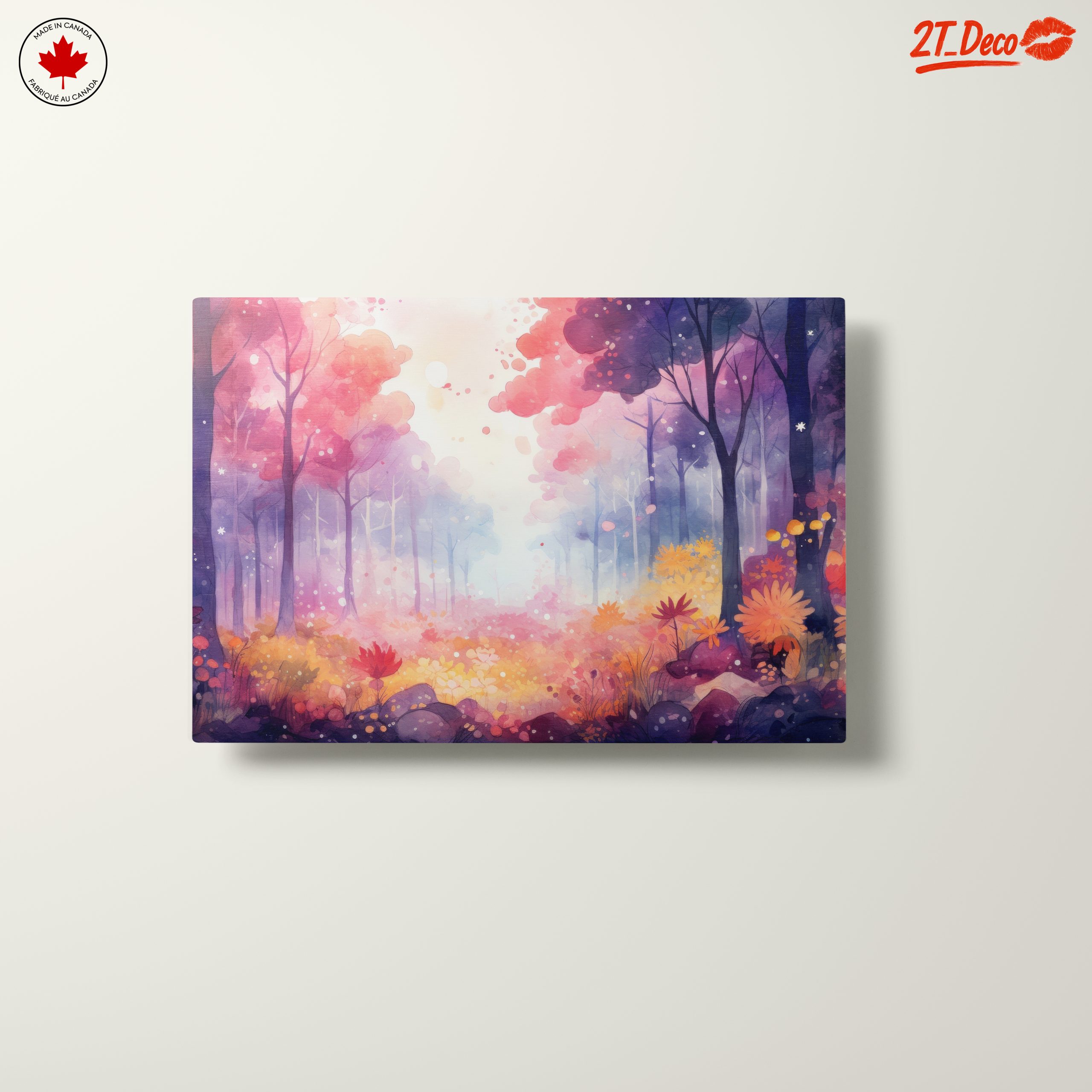 Vibrant Abstract Forest Landscape Art - Image 10