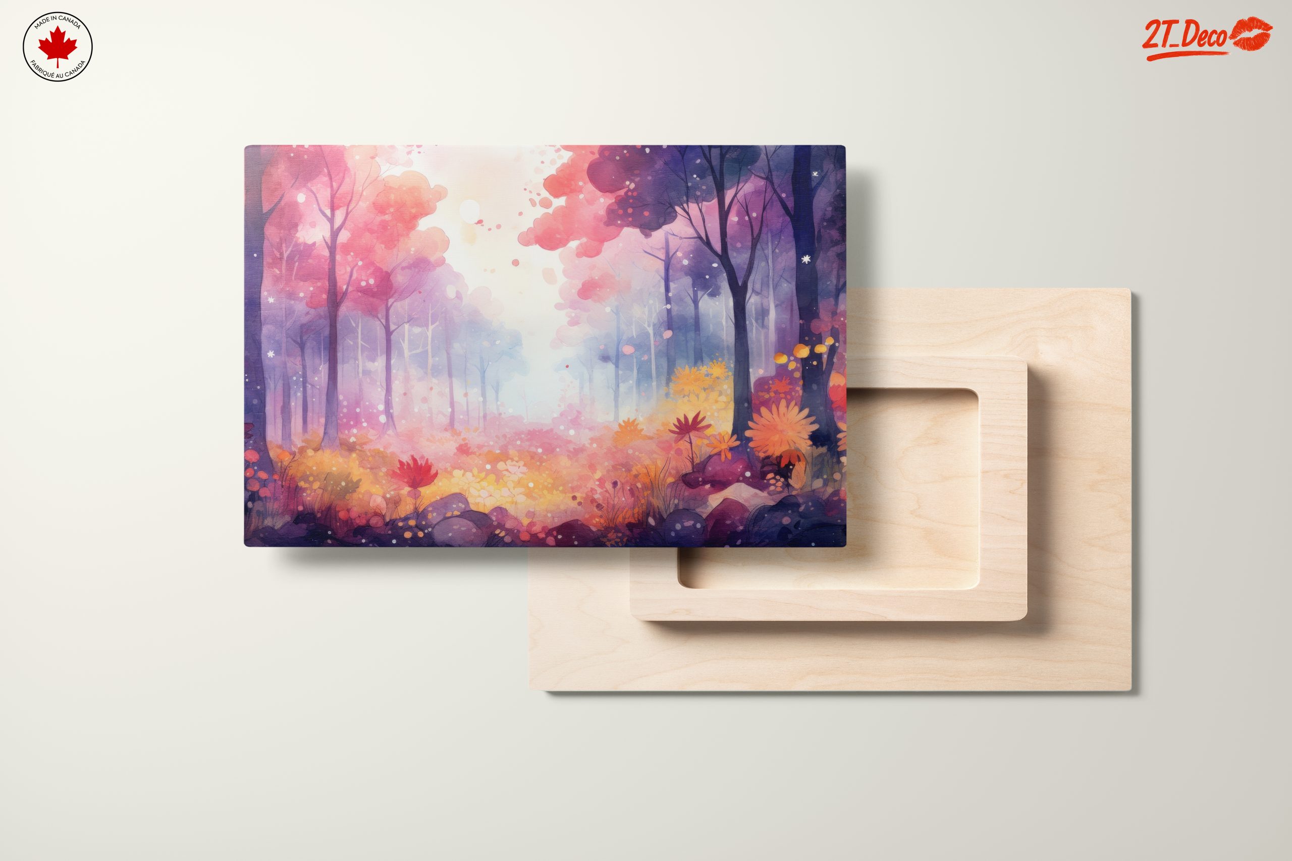 Vibrant Abstract Forest Landscape Art - Image 11