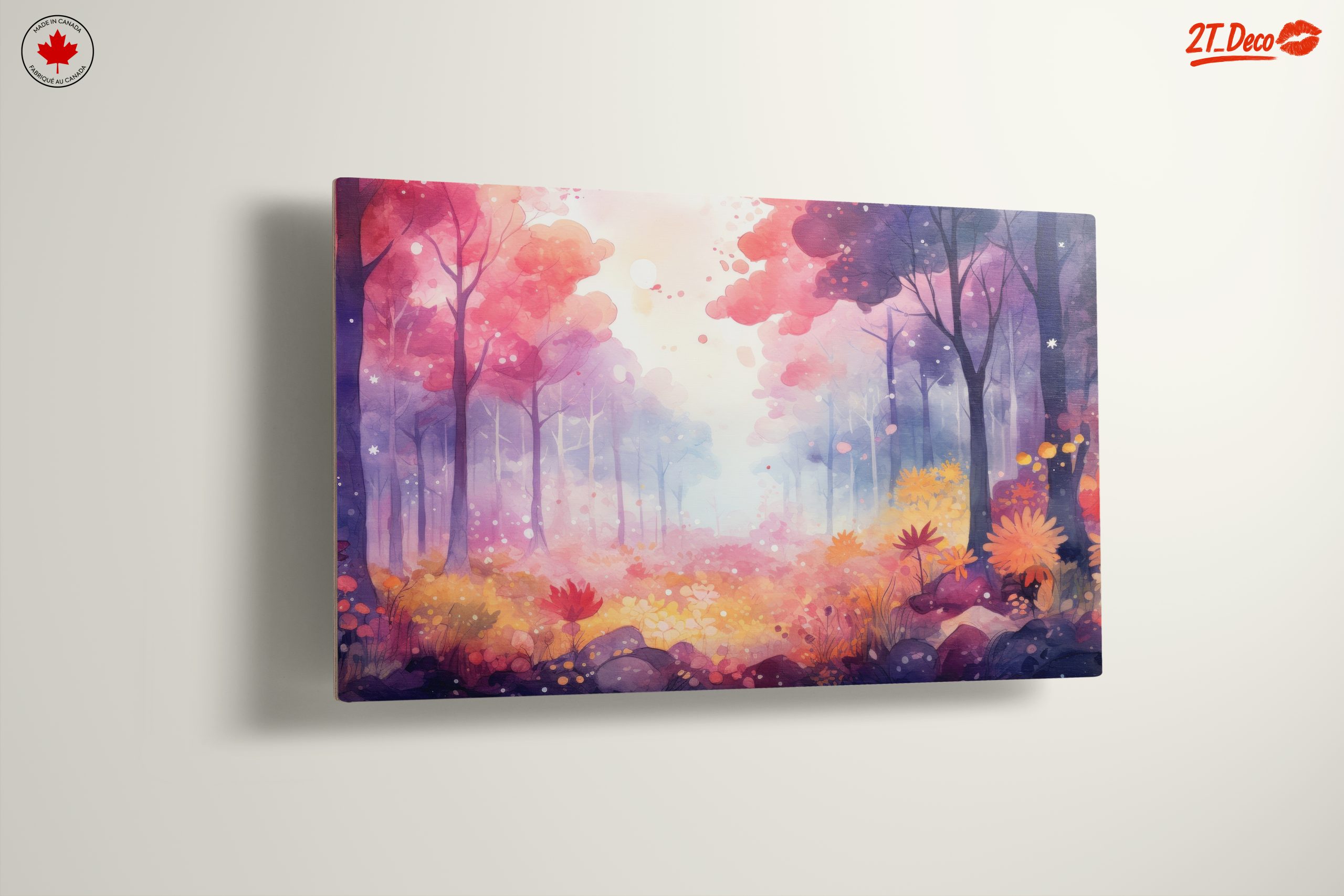 Vibrant Abstract Forest Landscape Art - Image 13