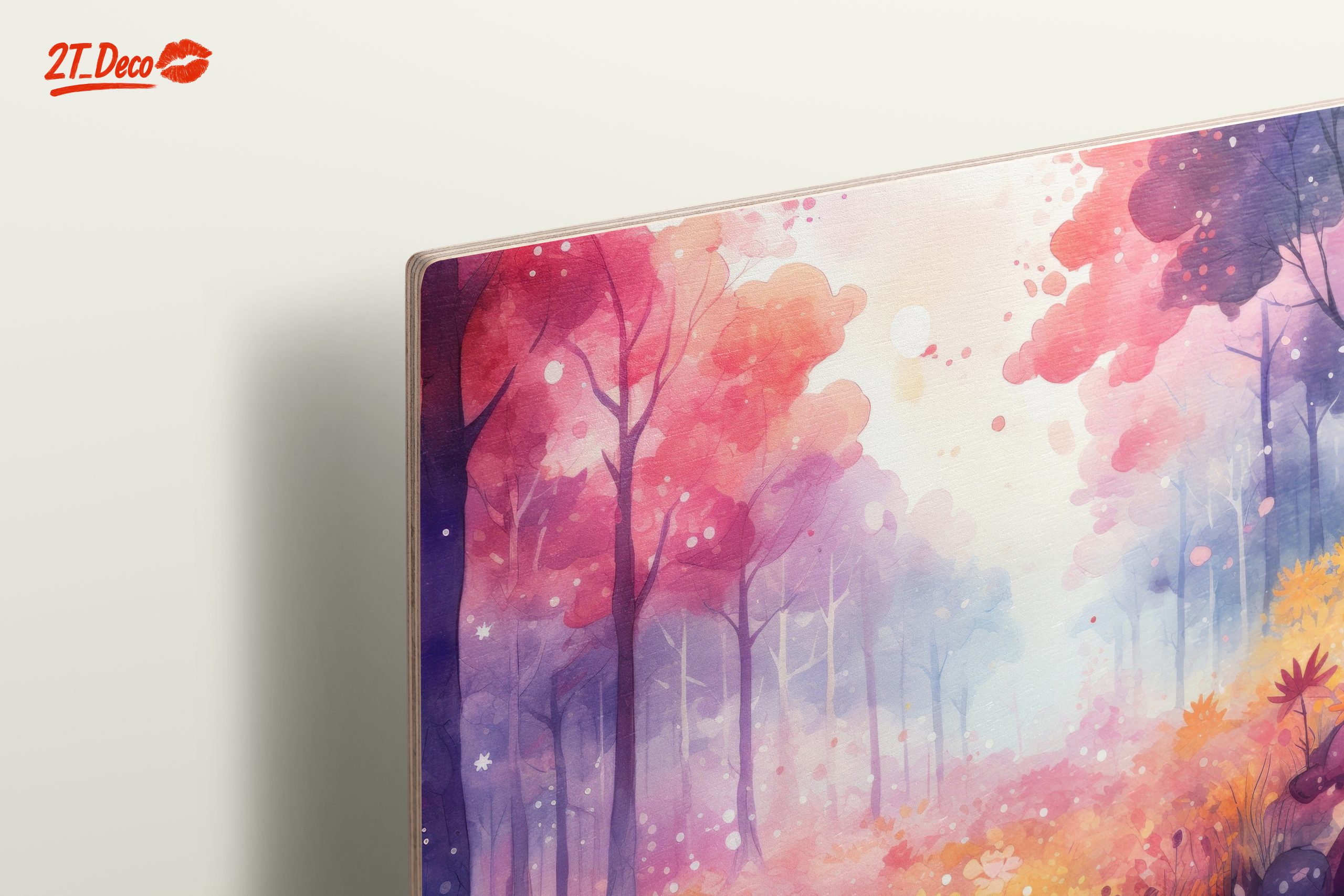 Vibrant Abstract Forest Landscape Art - Image 15