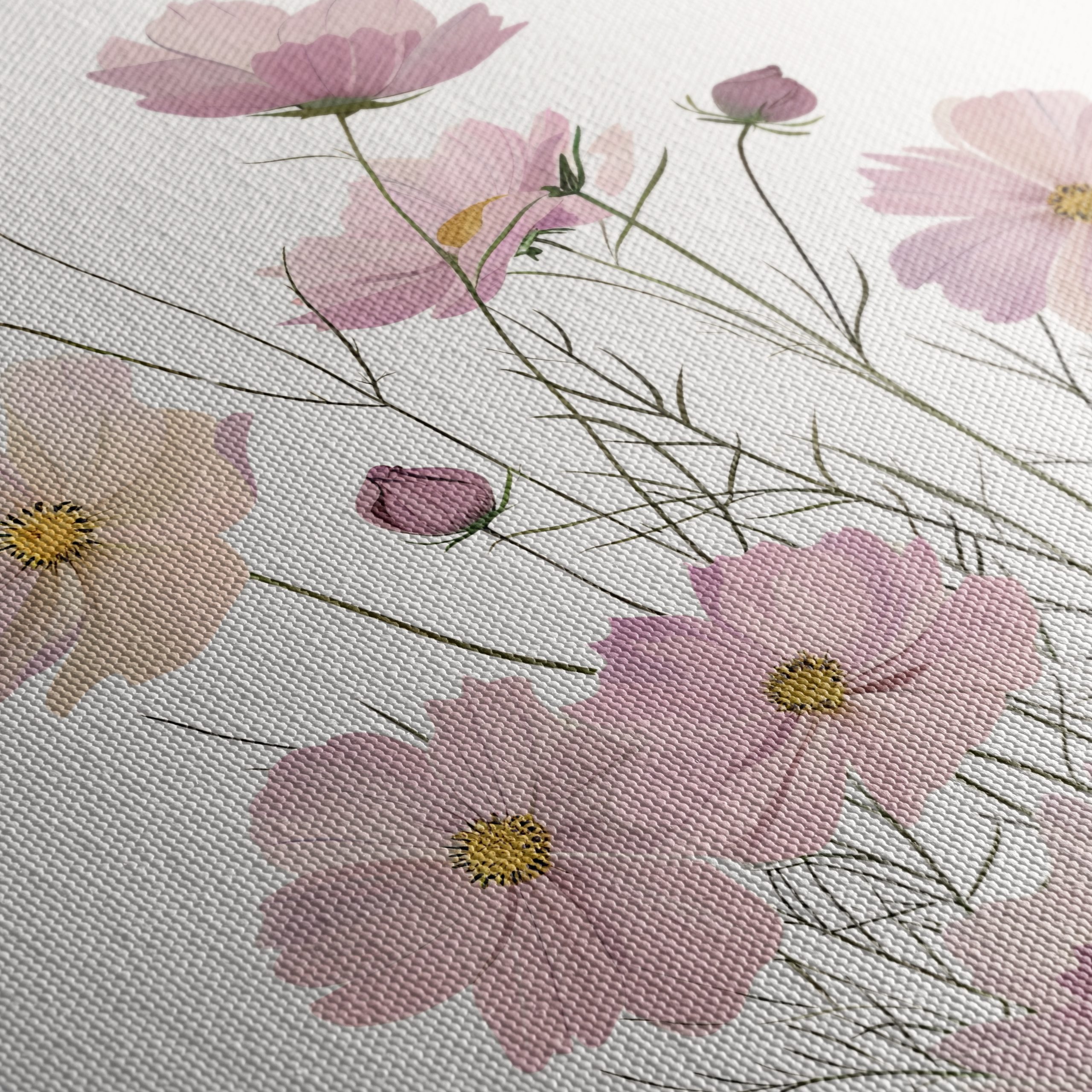 Pink Floral Botanical Artwork - Image 5