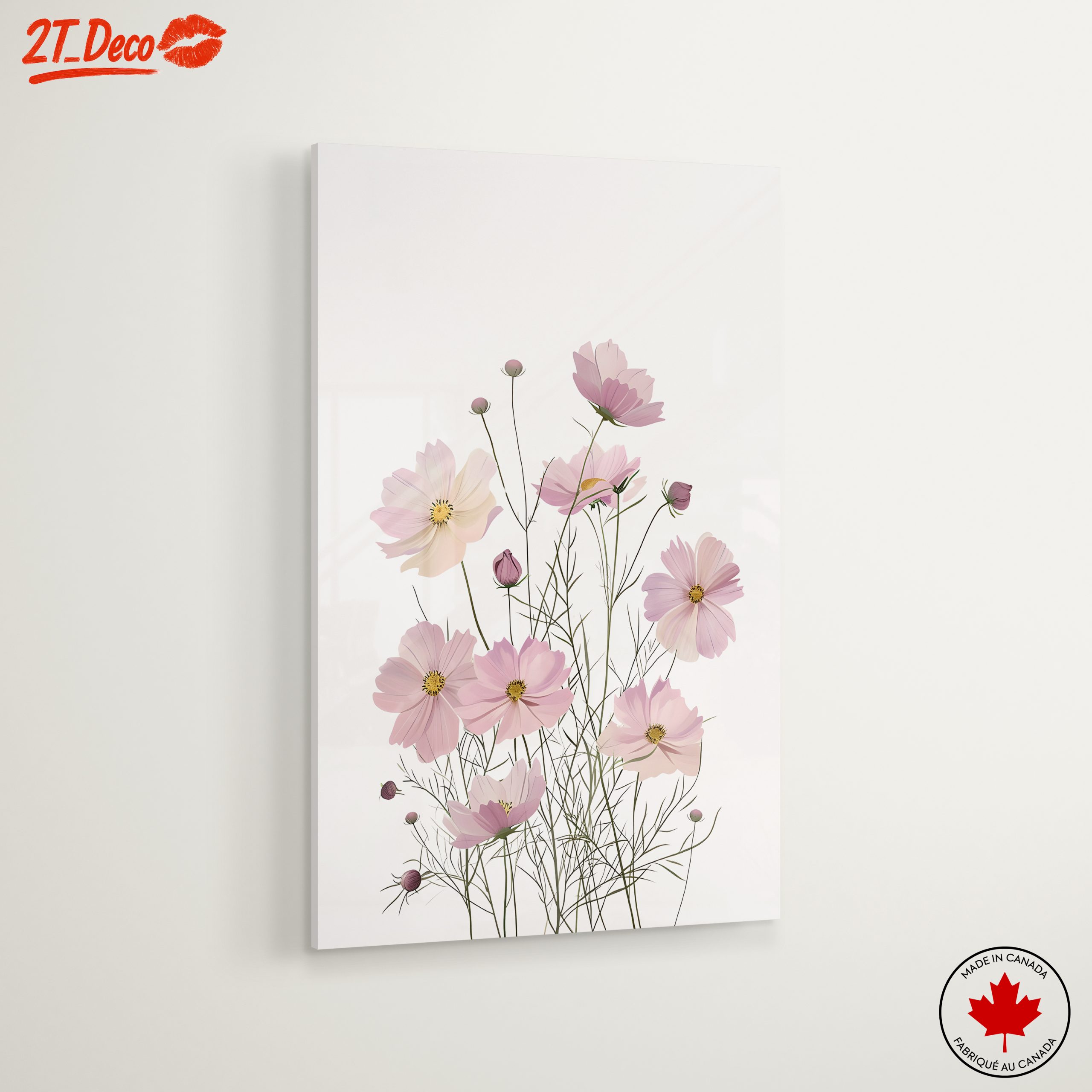 Pink Floral Botanical Artwork - Image 6