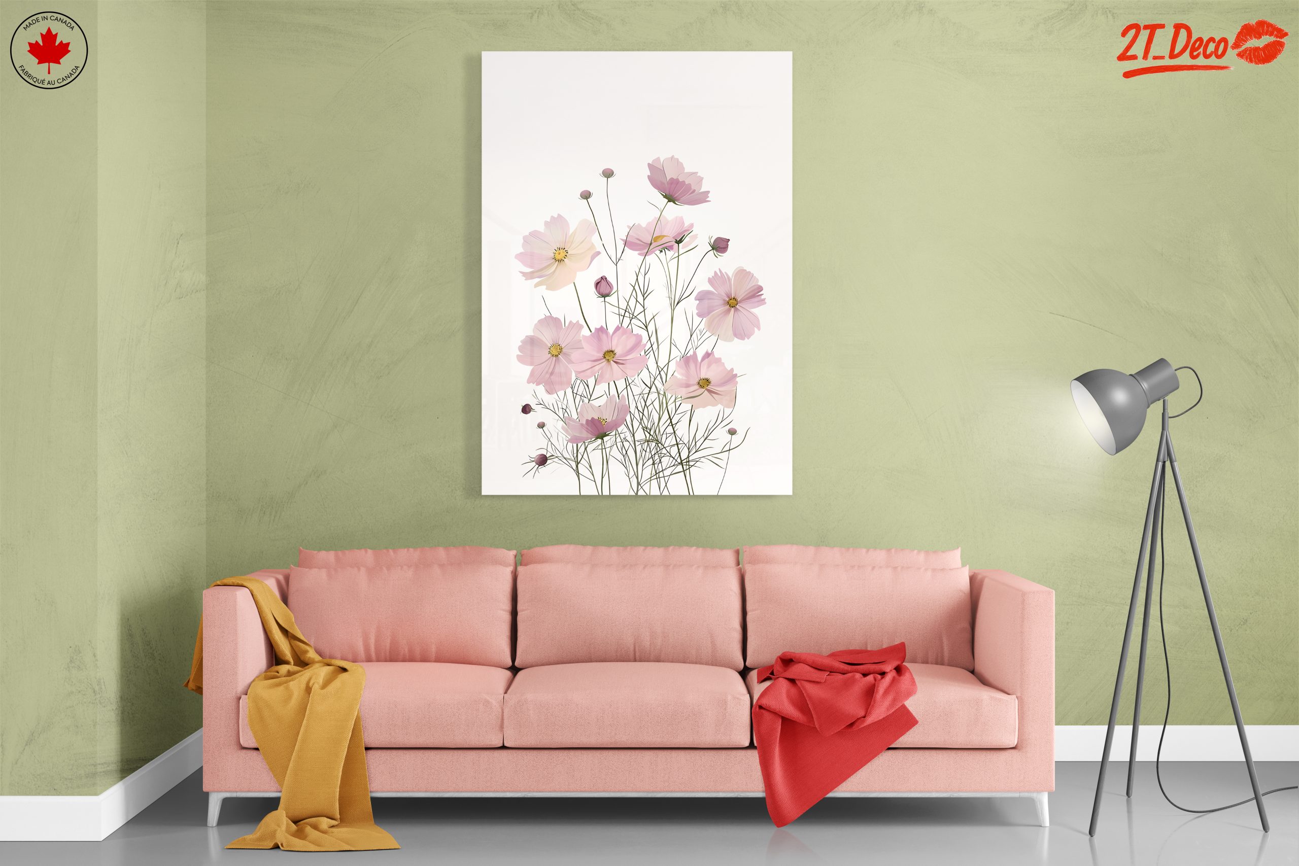 Pink Floral Botanical Artwork - Image 7