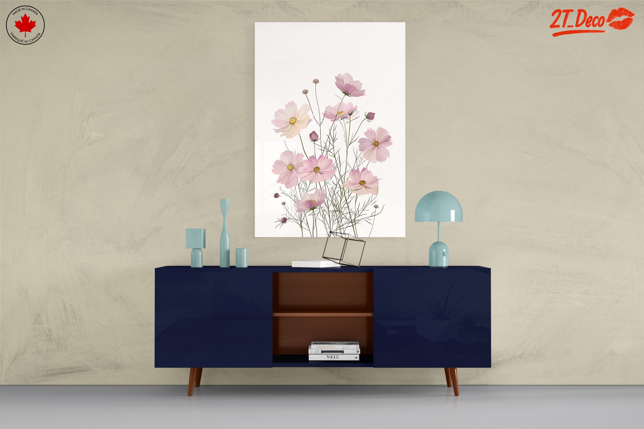 Pink Floral Botanical Artwork - Image 8
