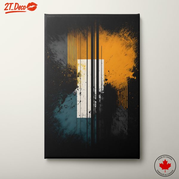 Dynamic Colorful Abstract Typography Artwork