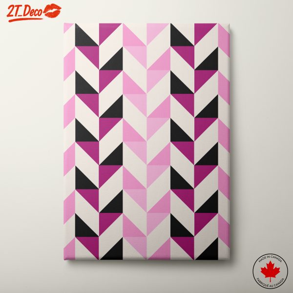 Bold Geometric Triangle Pattern Art