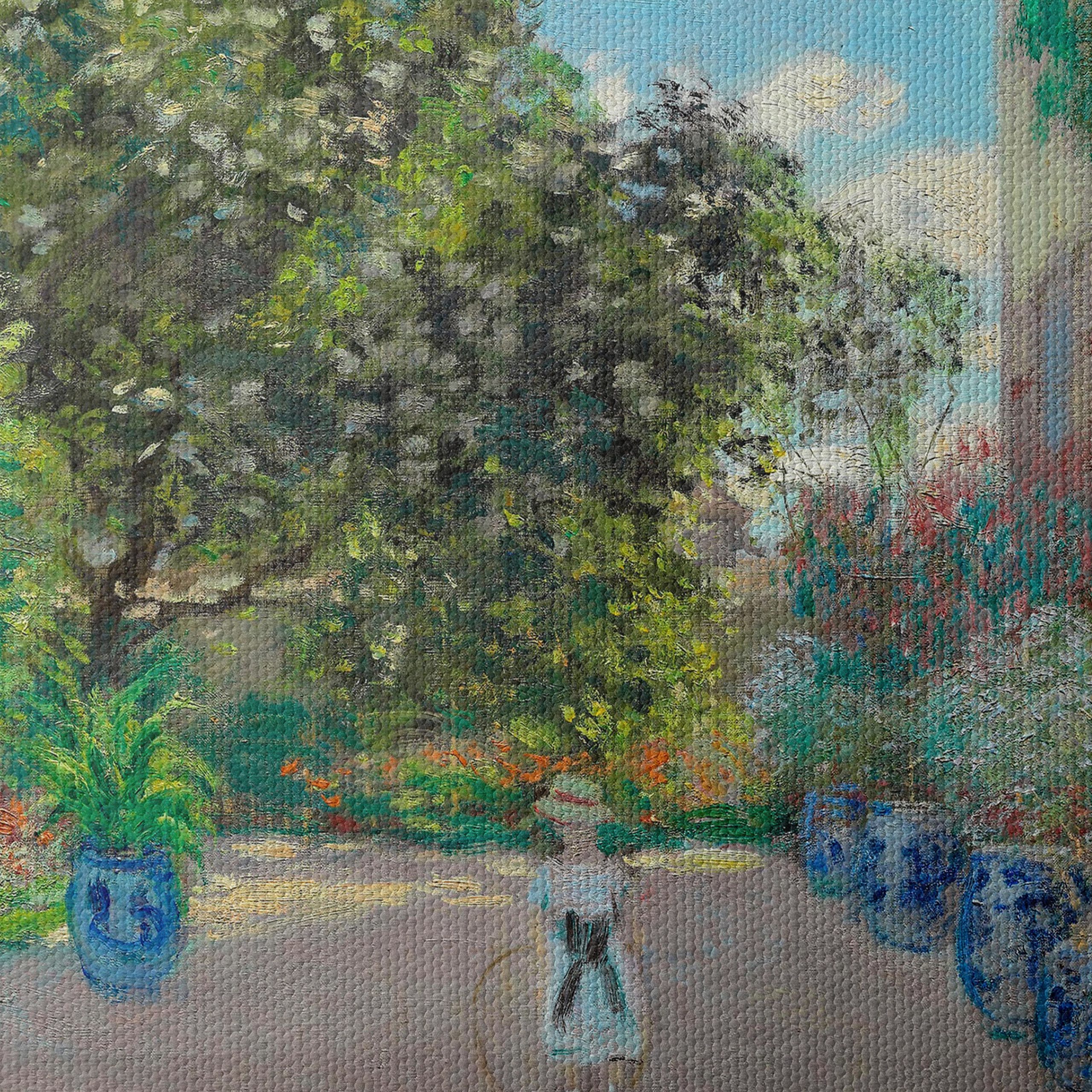 Beautiful Garden Scene with Vibrant Flowers - Image 4