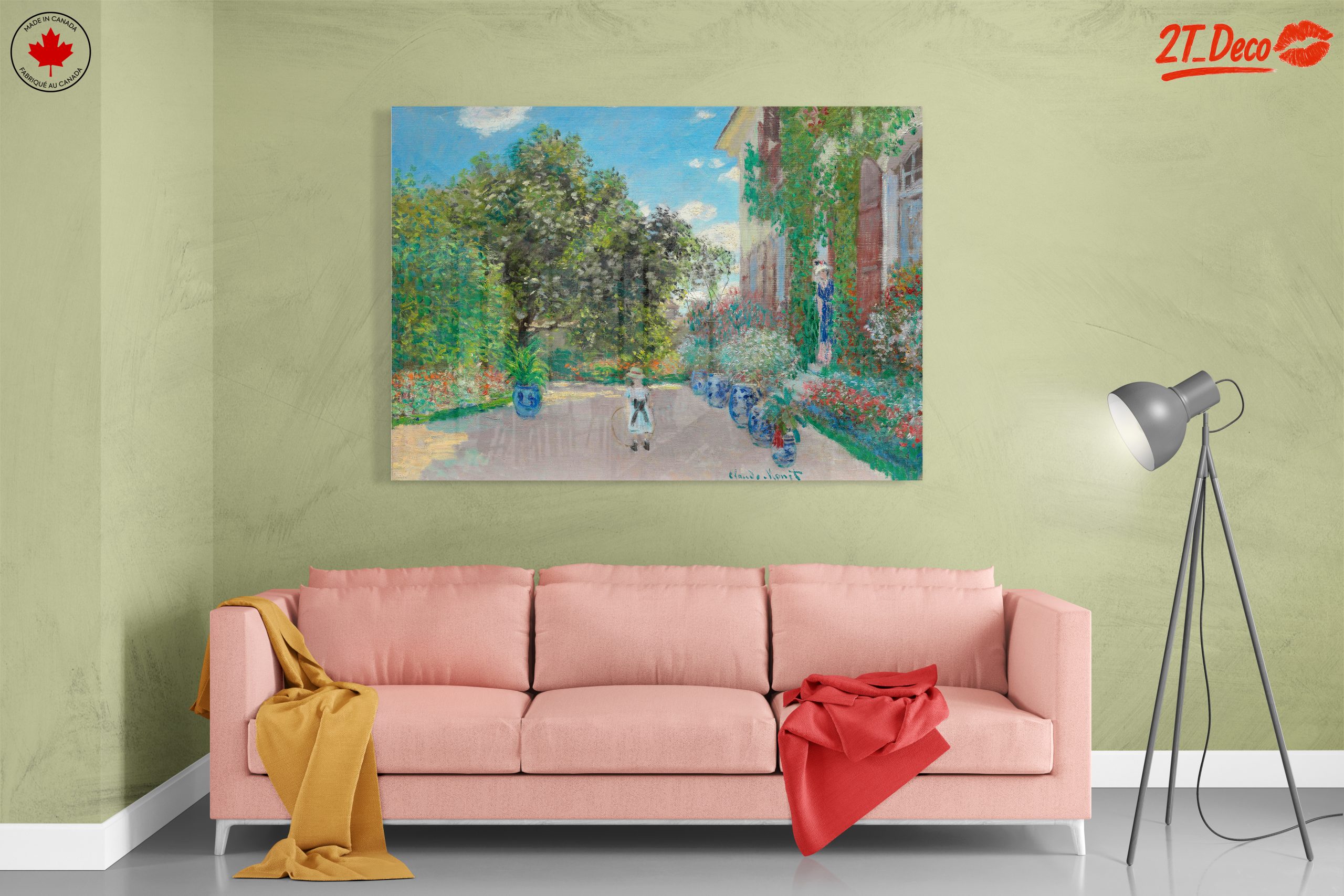 Beautiful Garden Scene with Vibrant Flowers - Image 7