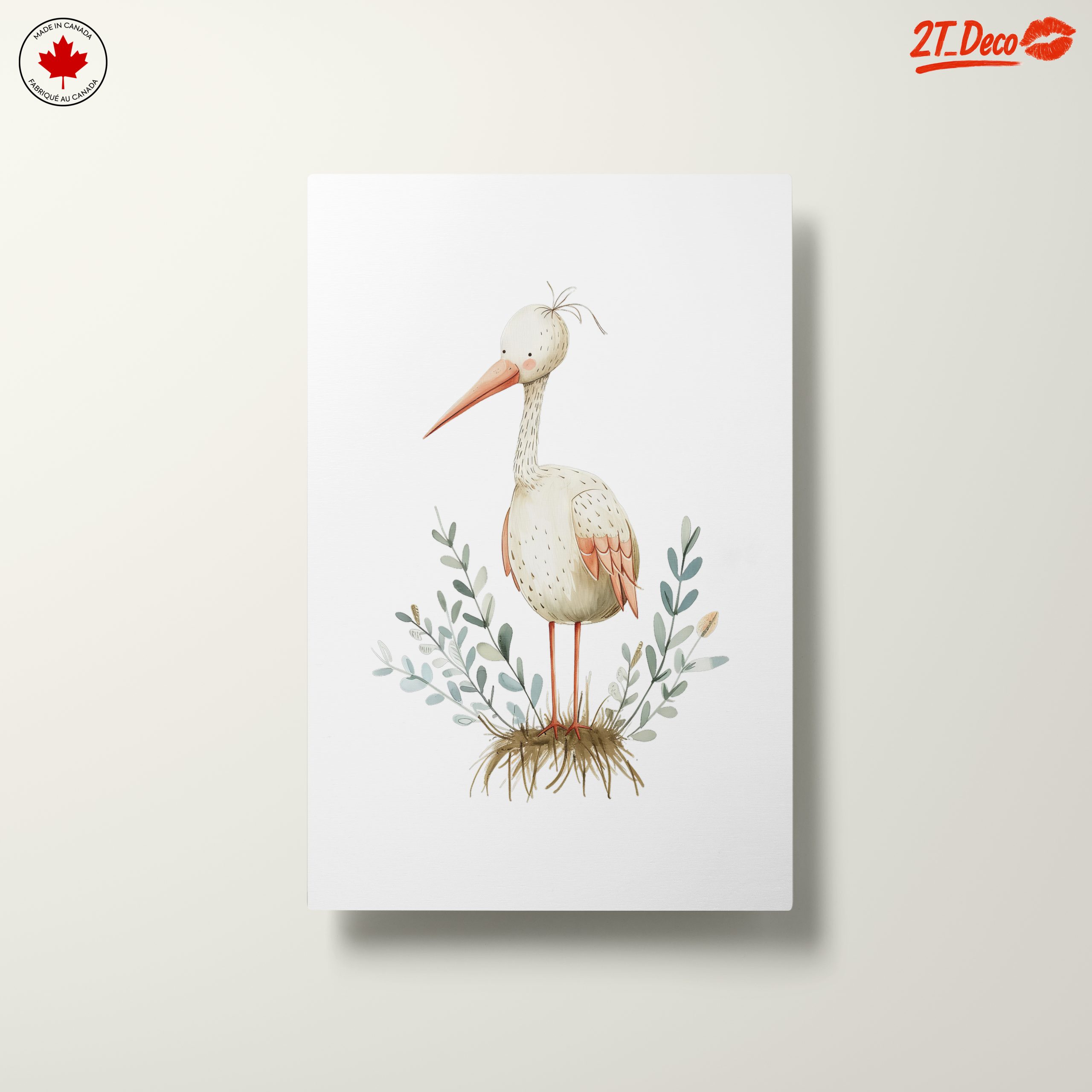 Whimsical Stork Artwork for Kids - Image 10