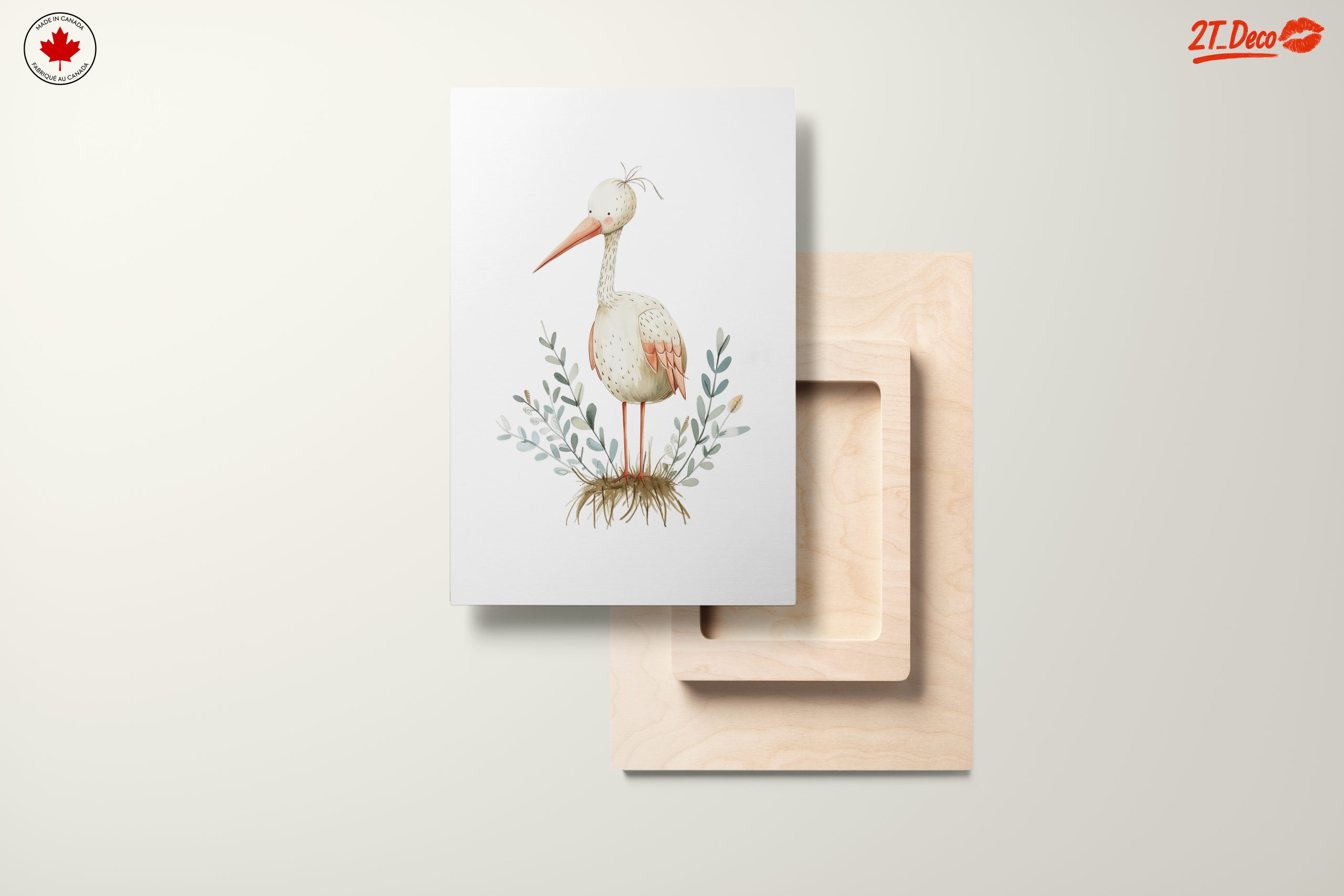 Whimsical Stork Artwork for Kids - Image 11