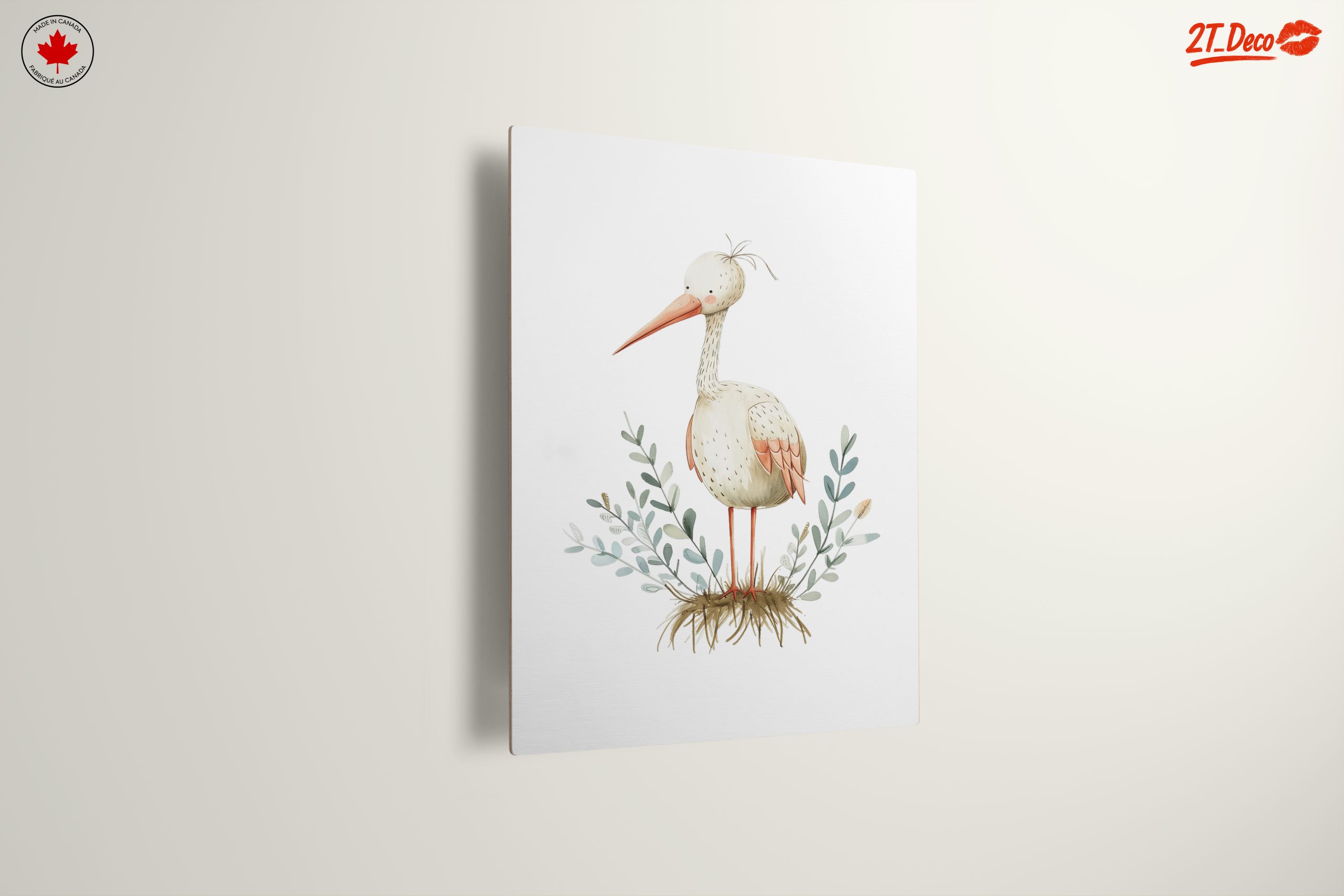 Whimsical Stork Artwork for Kids - Image 13