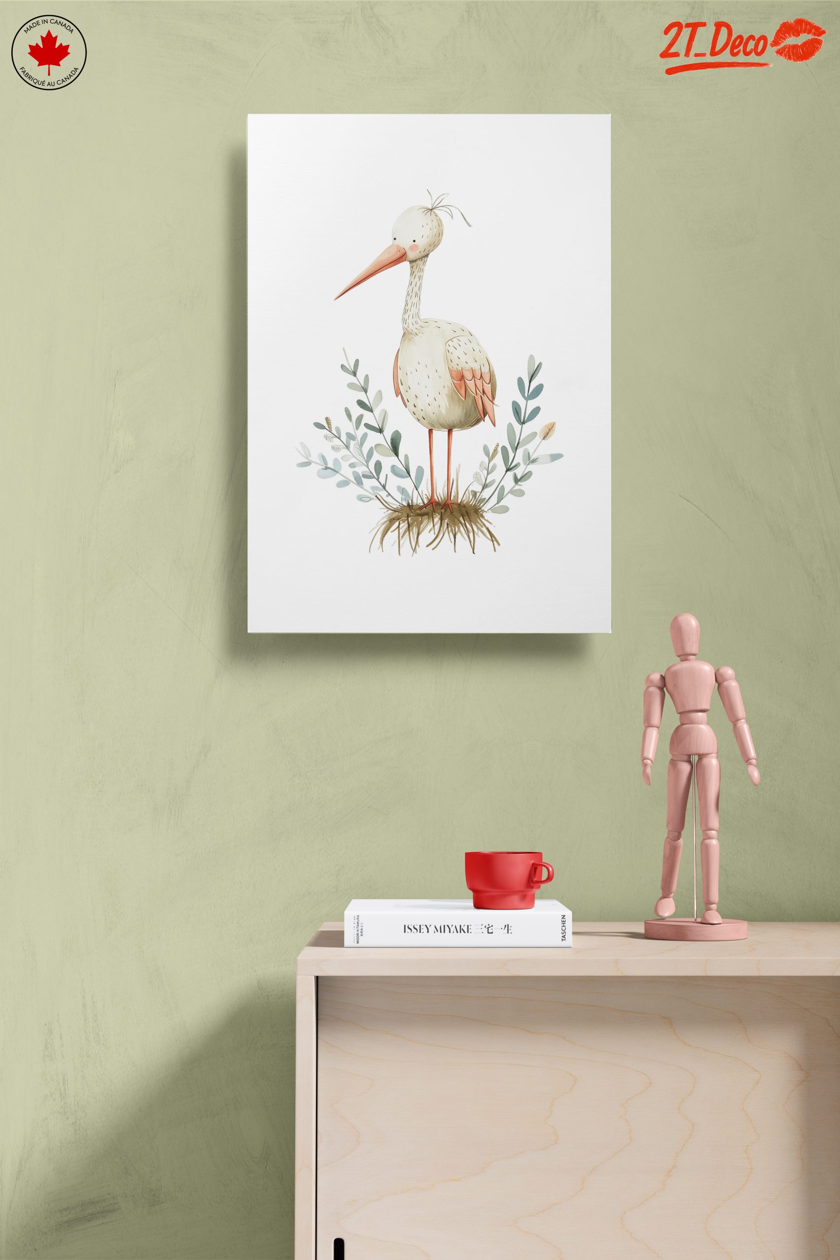 Whimsical Stork Artwork for Kids - Image 14