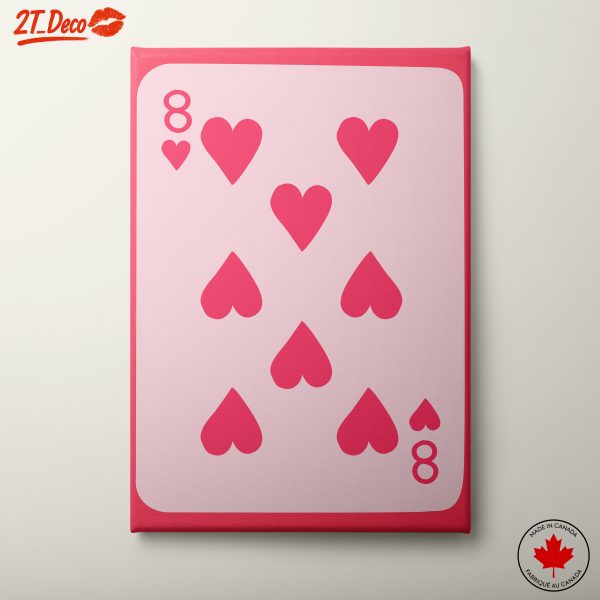 Eight of Hearts Playing Card Design