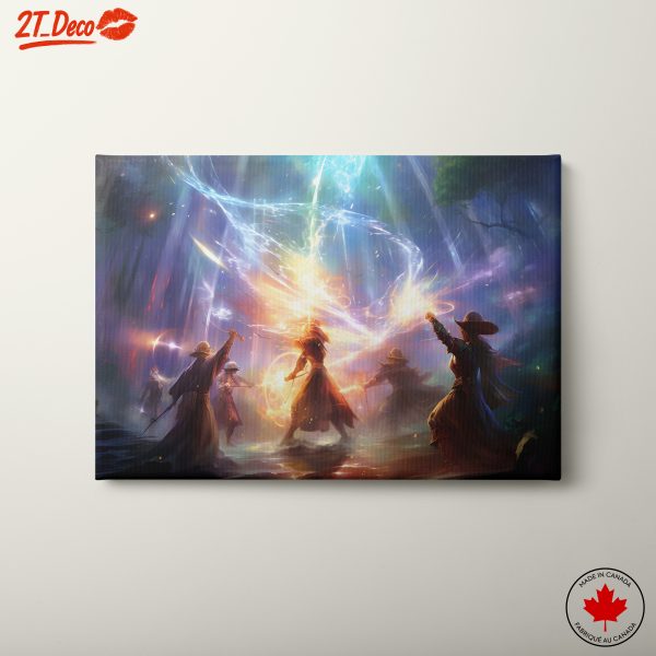 Epic Fantasy Character Battle in Enchanted Forest