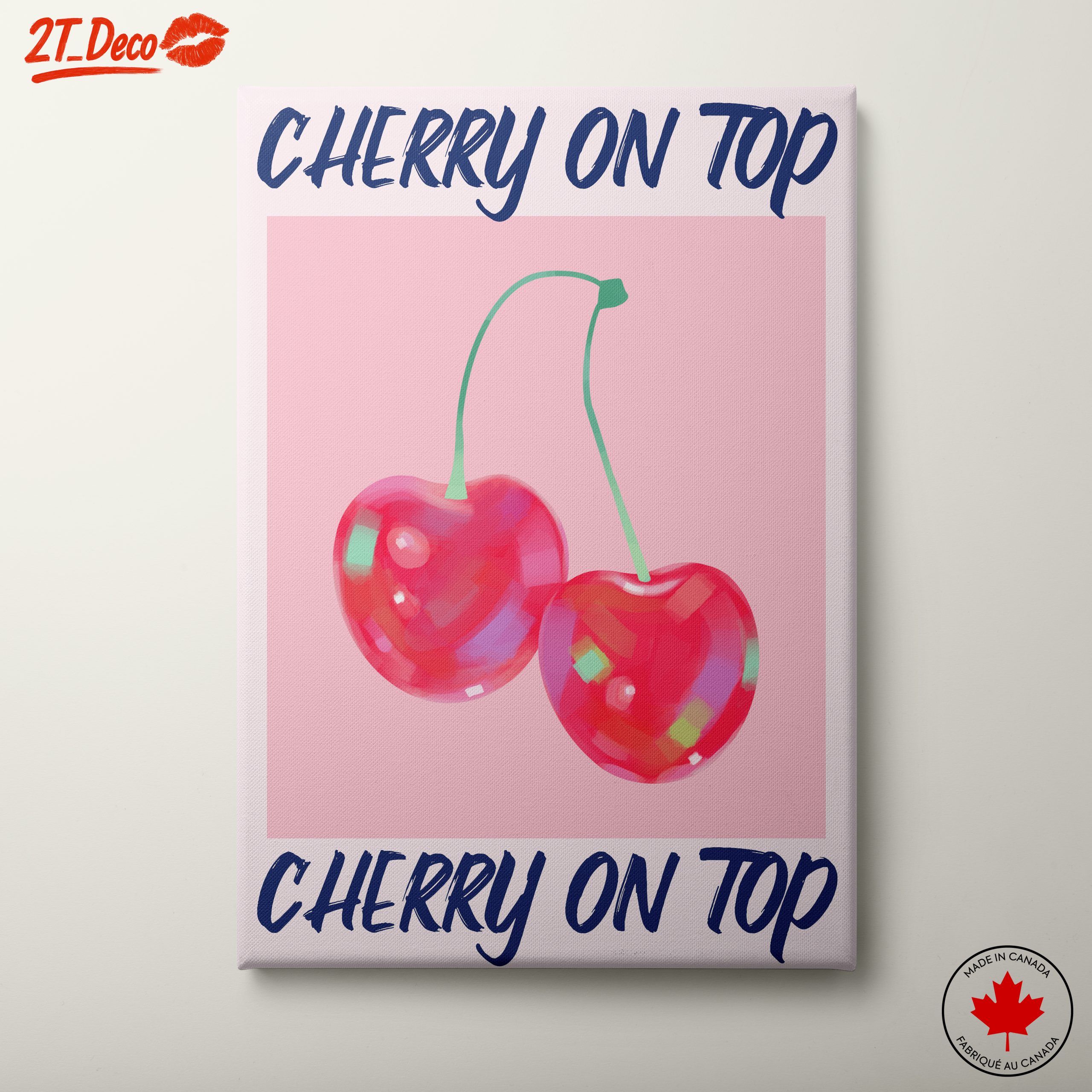 Cherry On Top Abstract Food Art