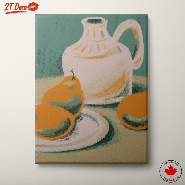 Abstract Still Life with Fruit and Jug