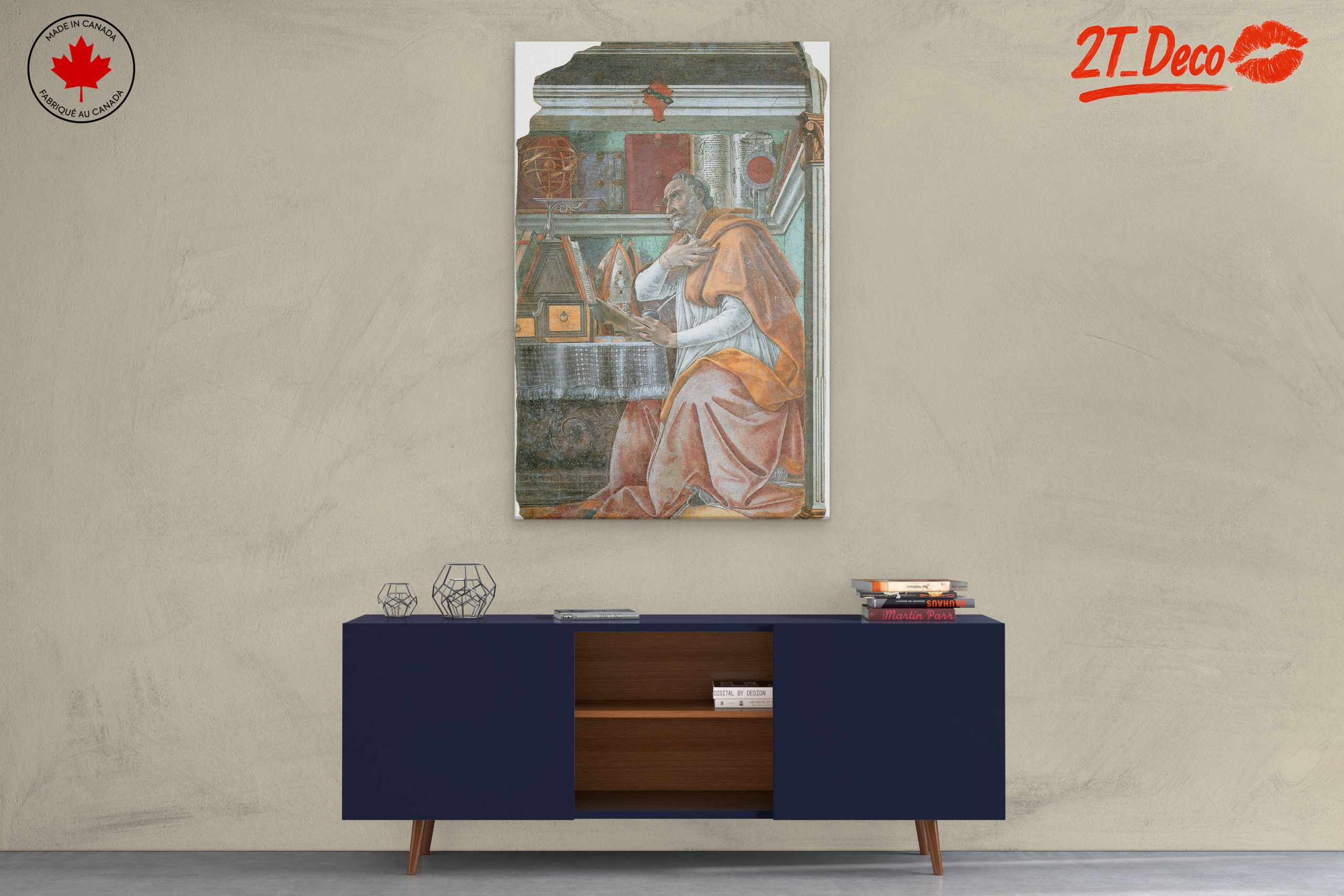 Thoughtful Classical Figure Surrounded by Books - Image 3