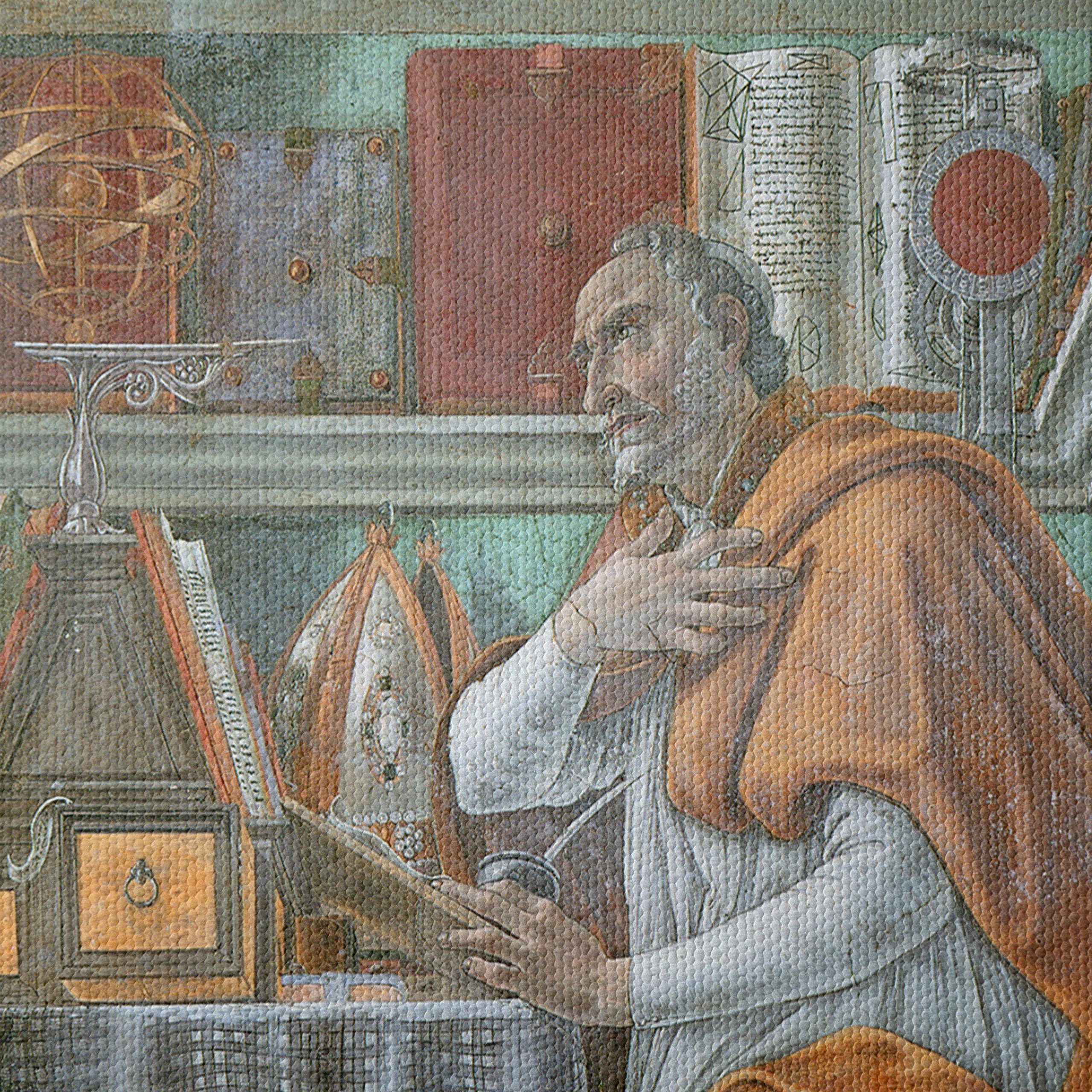 Thoughtful Classical Figure Surrounded by Books - Image 4