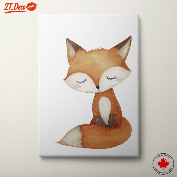 Adorable Fox Watercolor Artwork