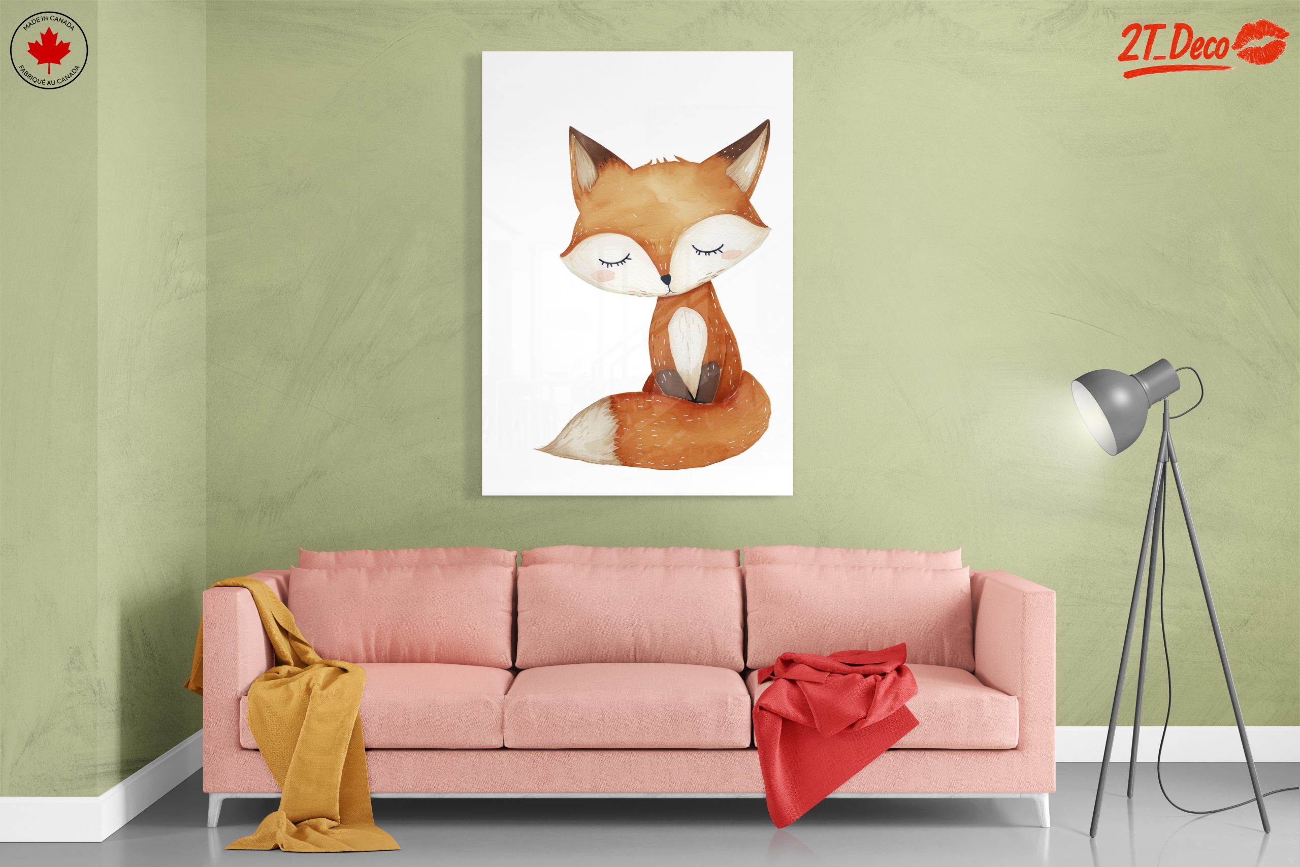 Adorable Fox Watercolor Artwork - Image 7