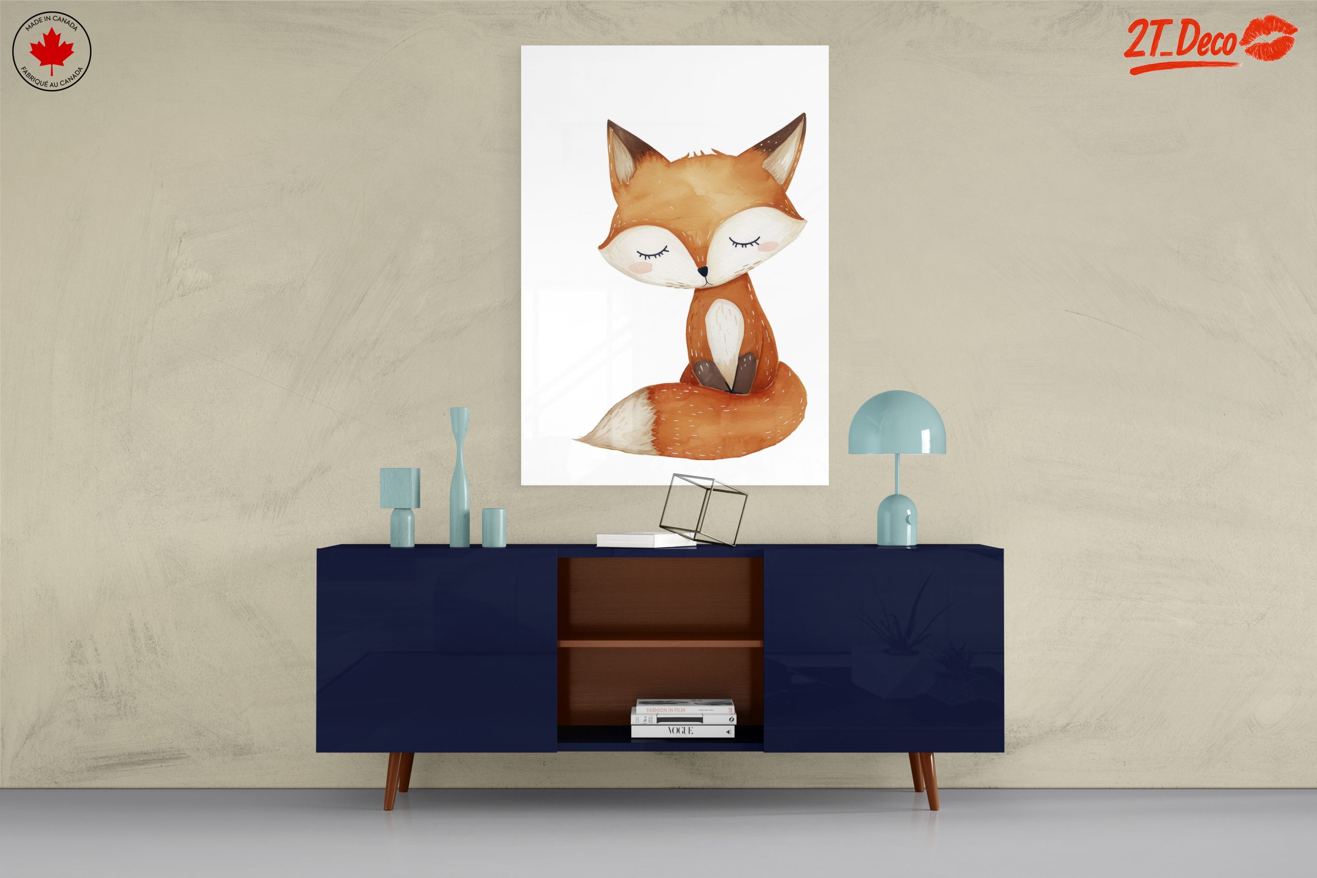 Adorable Fox Watercolor Artwork - Image 8