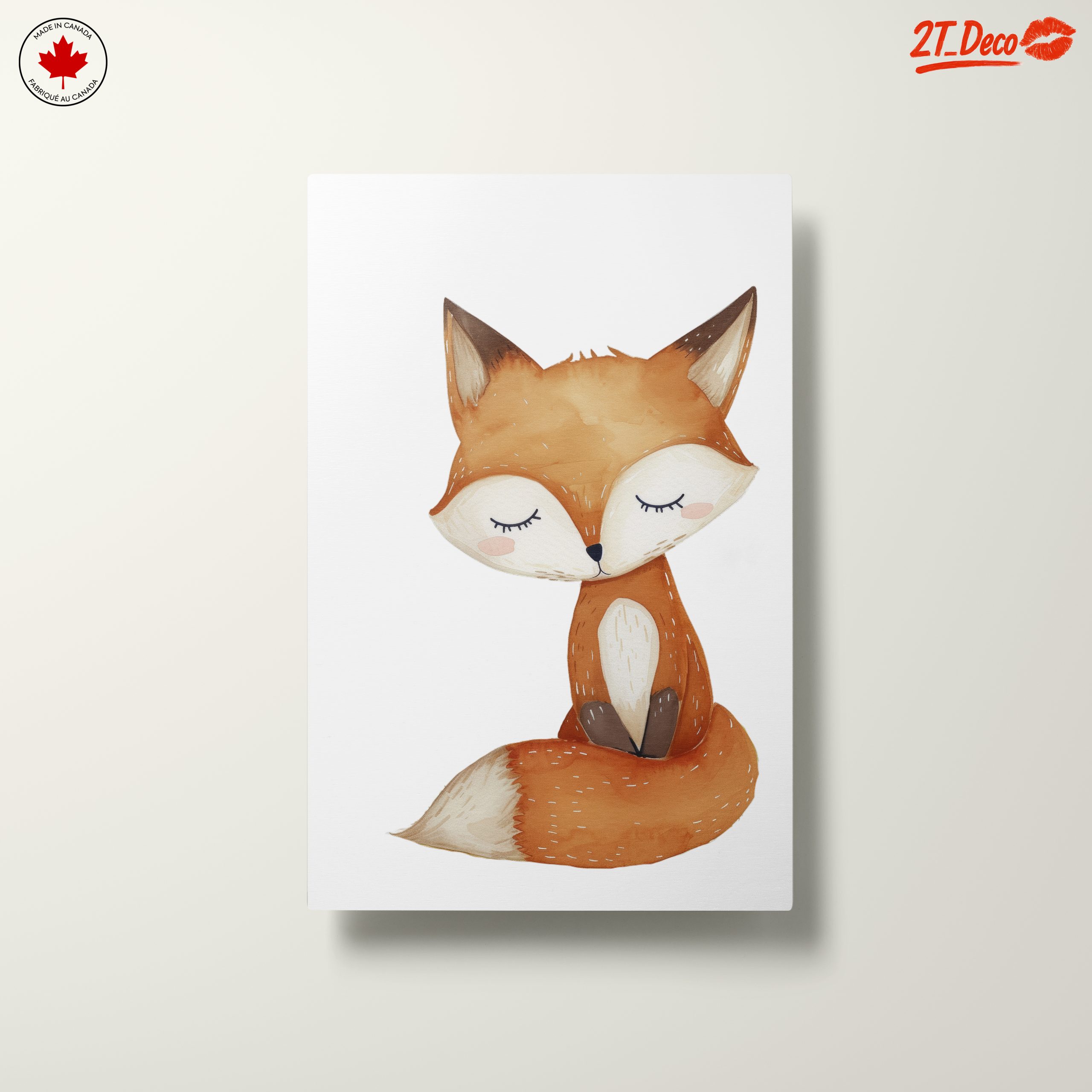 Adorable Fox Watercolor Artwork - Image 10