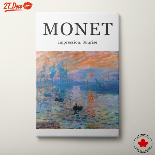 Claude Monet Impression Sunrise Artwork