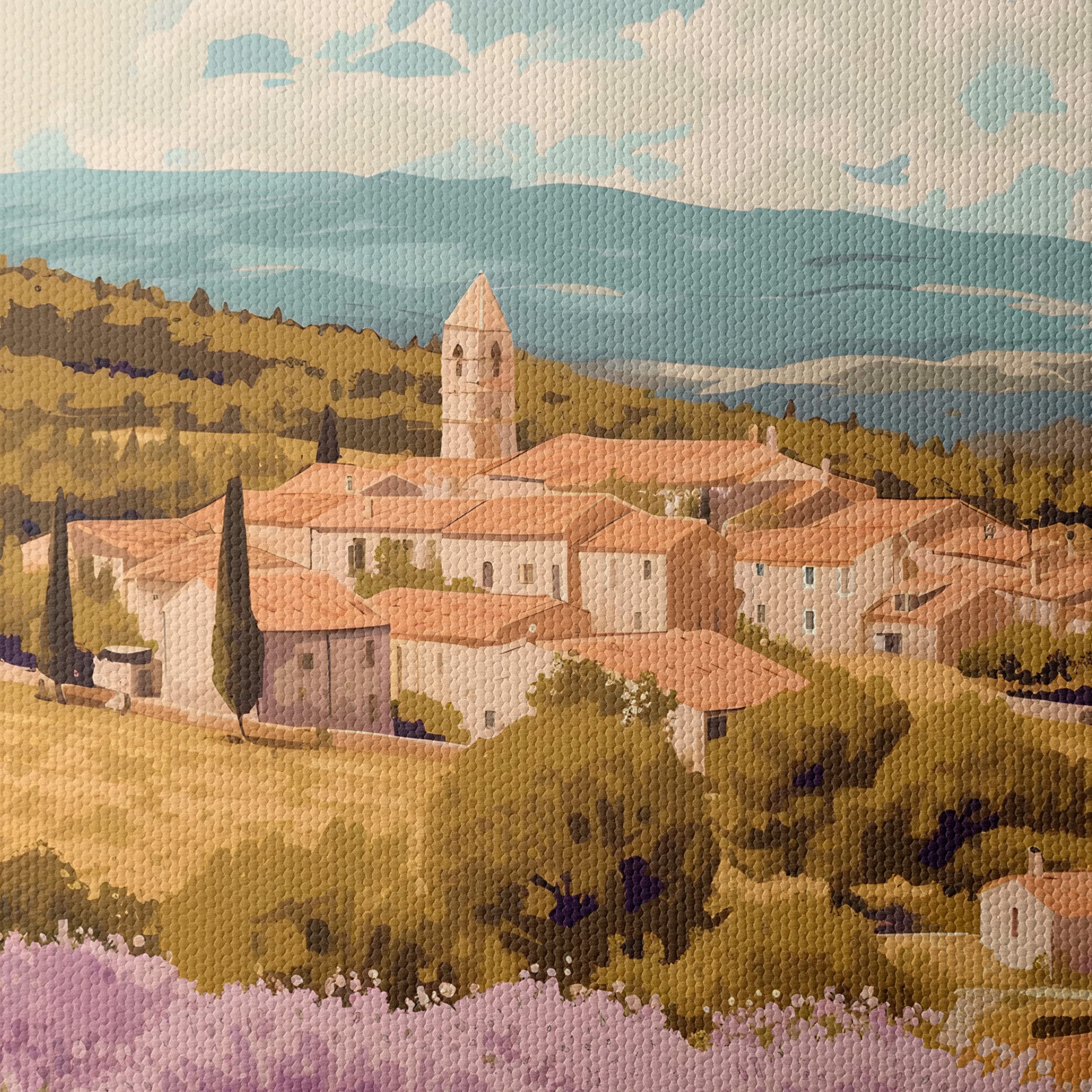 Provence Landscape Art with Lavender Fields - Image 4