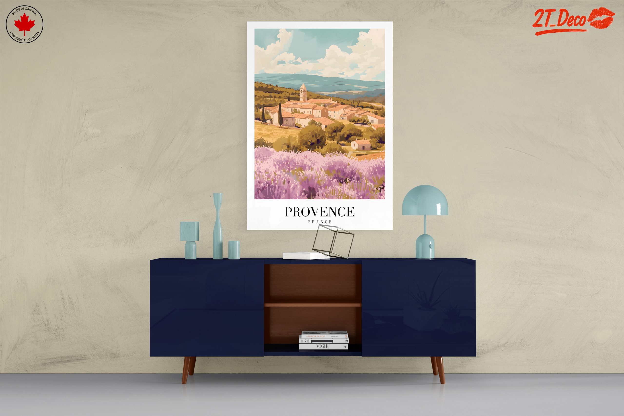 Provence Landscape Art with Lavender Fields - Image 8