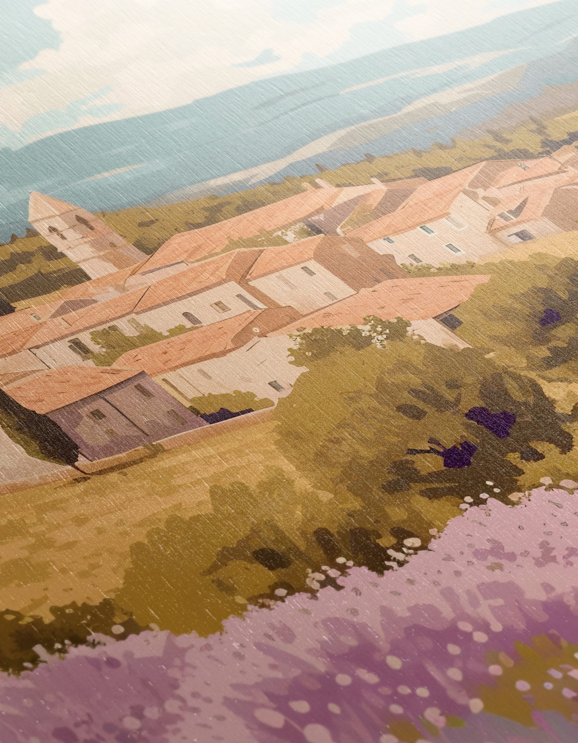 Provence Landscape Art with Lavender Fields - Image 12