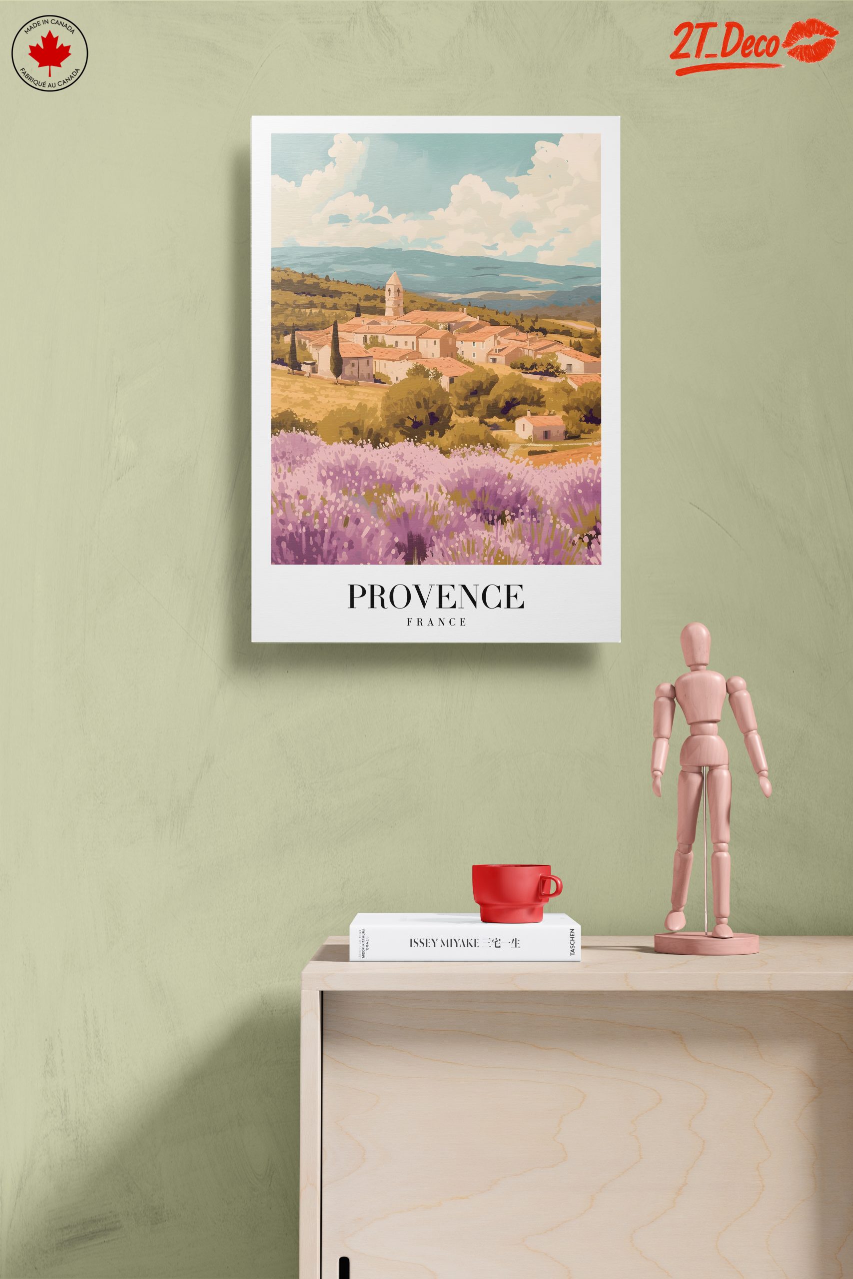 Provence Landscape Art with Lavender Fields - Image 14