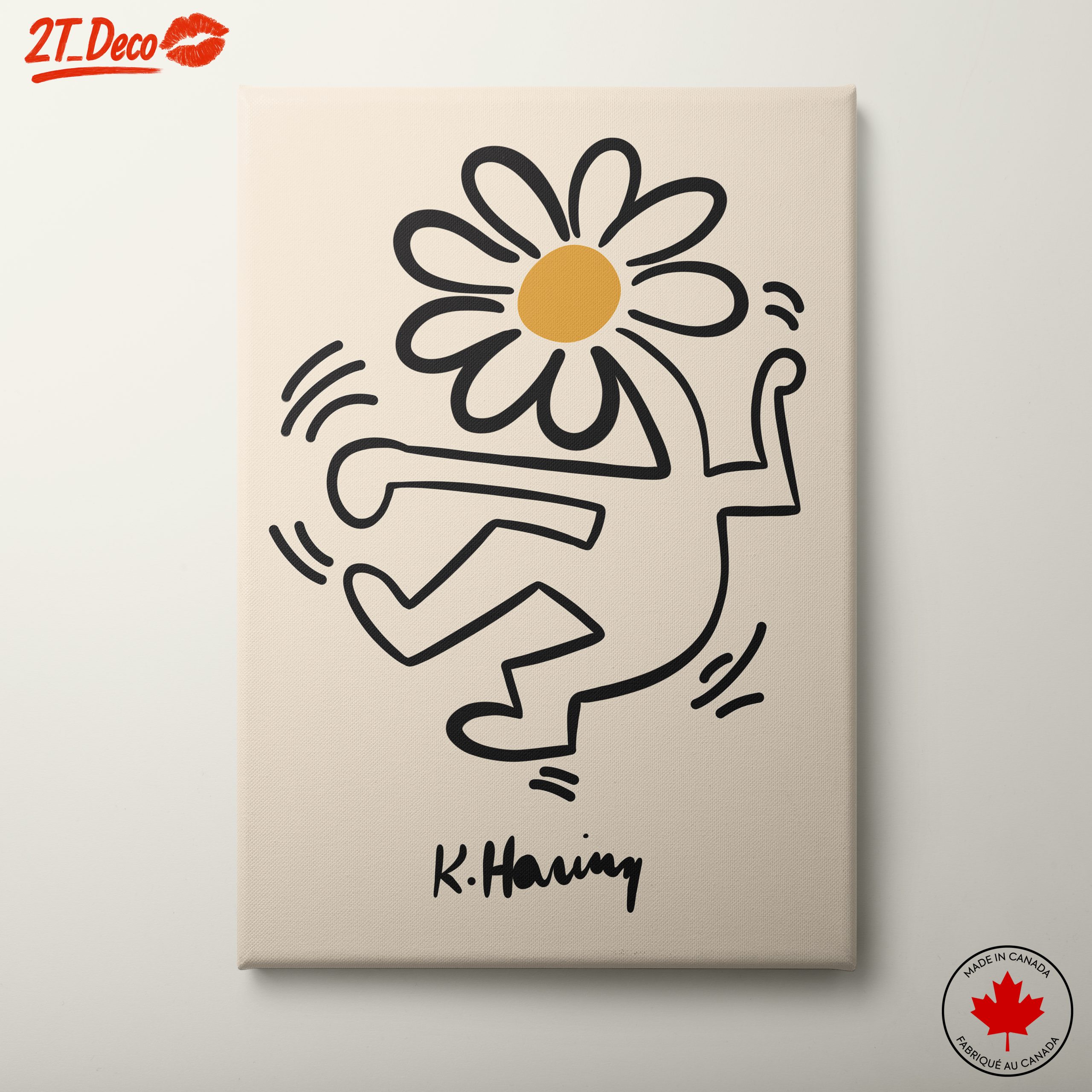 Playful Contemporary Pop Artwork with Daisy