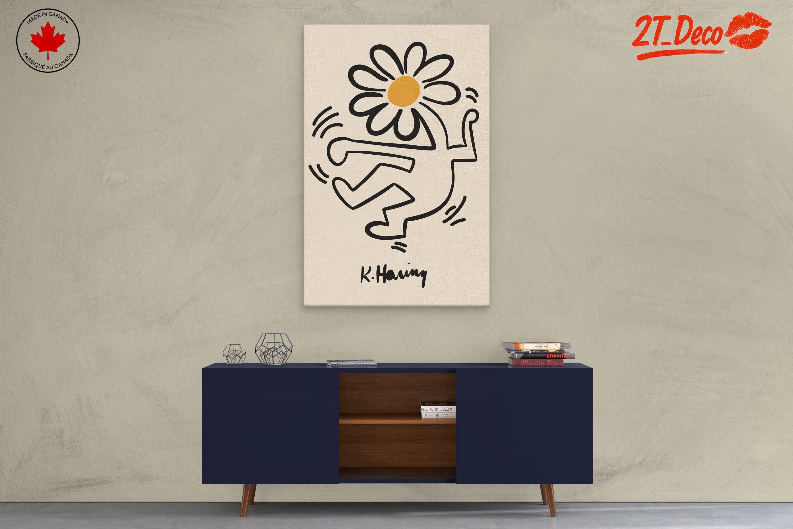 Playful Contemporary Pop Artwork with Daisy - Image 3