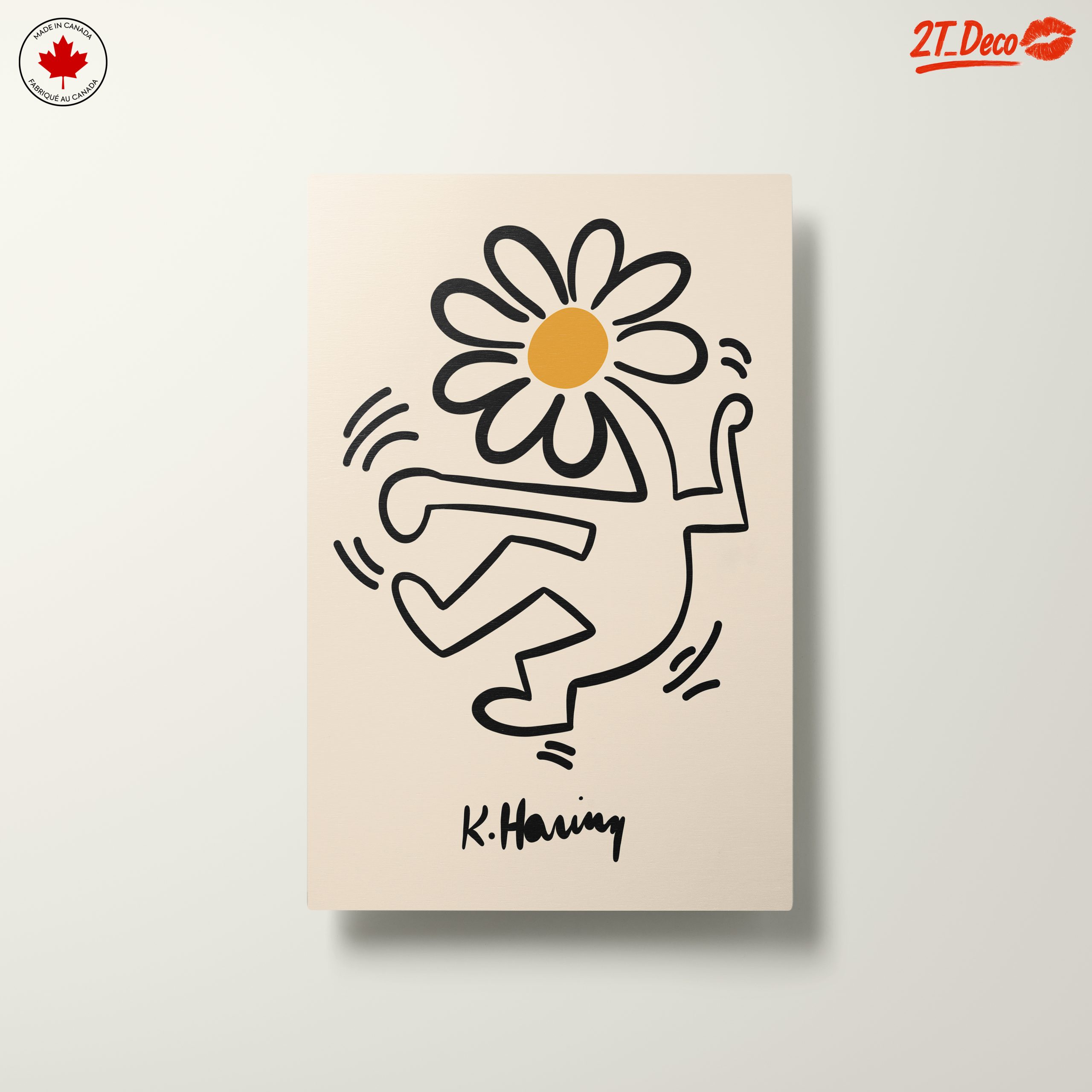 Playful Contemporary Pop Artwork with Daisy - Image 10