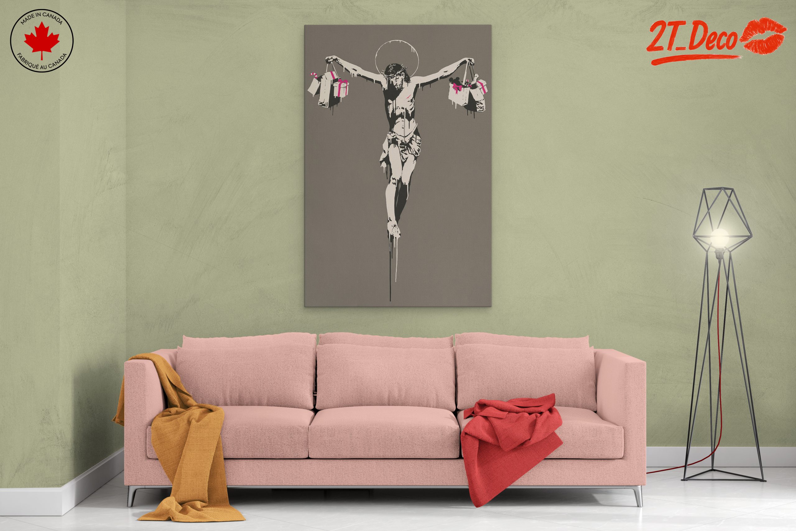 Contemporary Satirical Artwork of Iconic Figure - Image 2