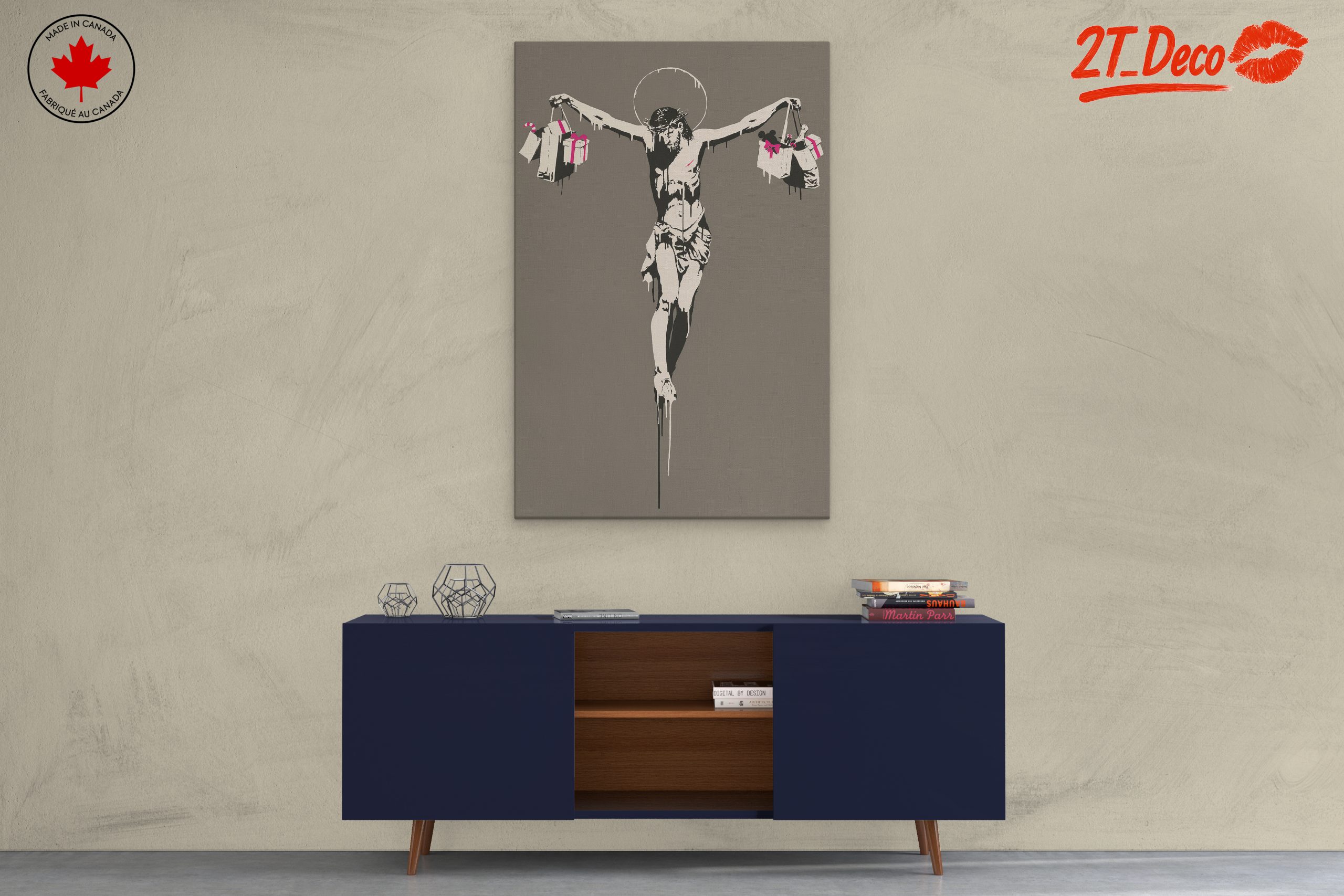 Contemporary Satirical Artwork of Iconic Figure - Image 3