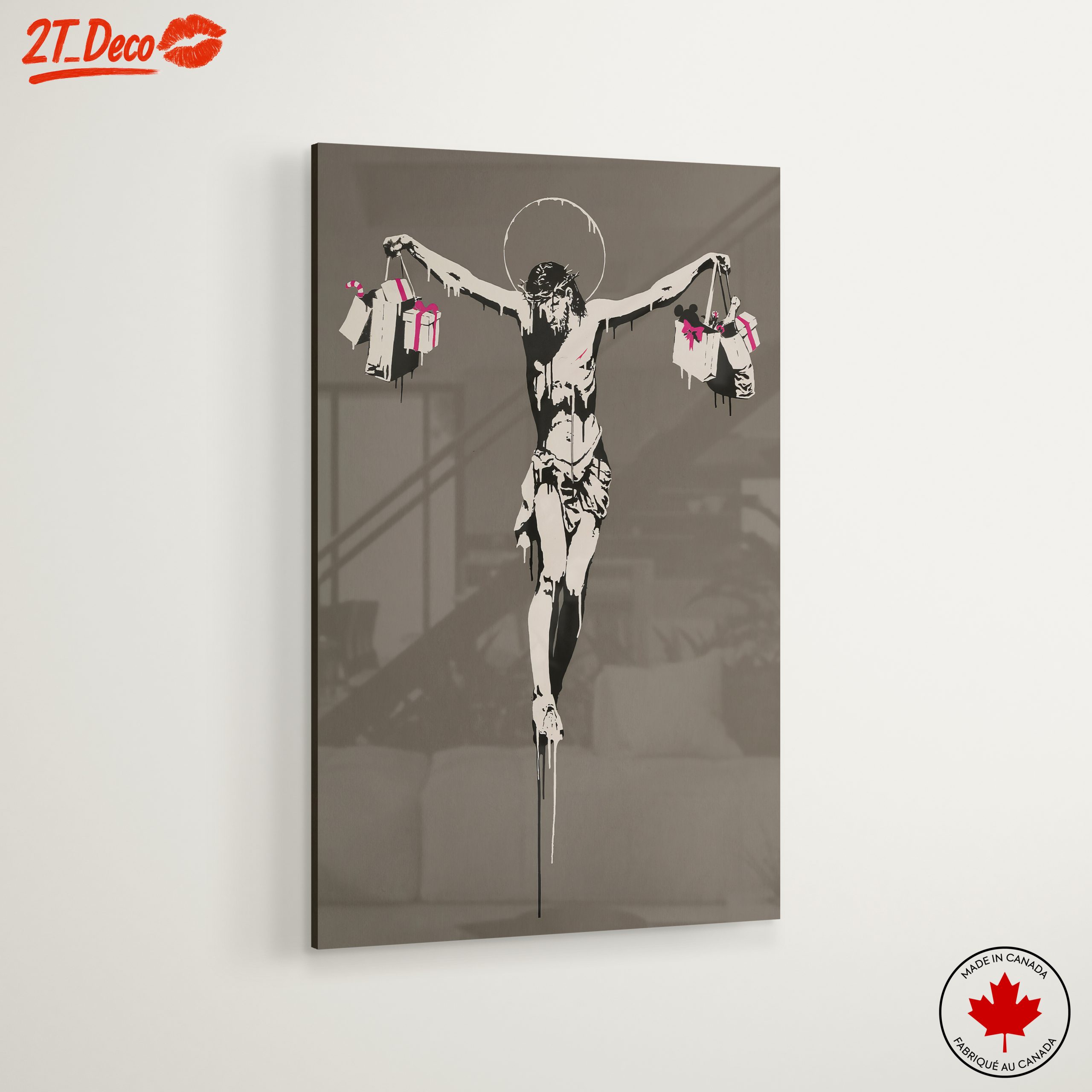 Contemporary Satirical Artwork of Iconic Figure - Image 6
