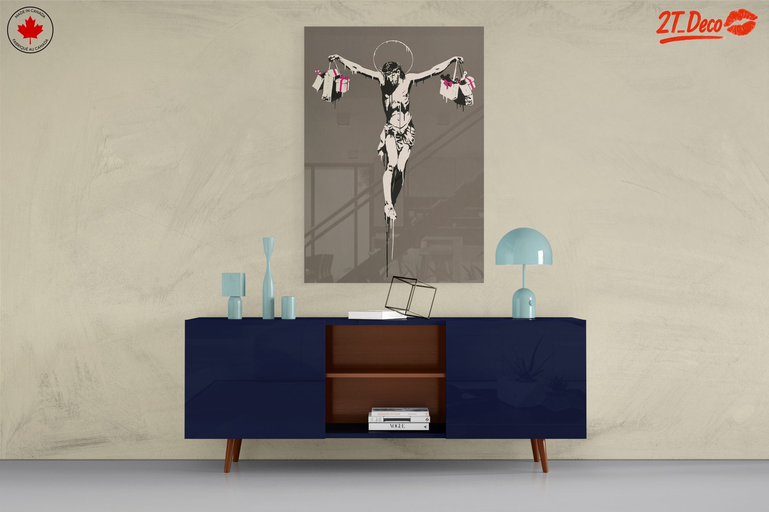 Contemporary Satirical Artwork of Iconic Figure - Image 8