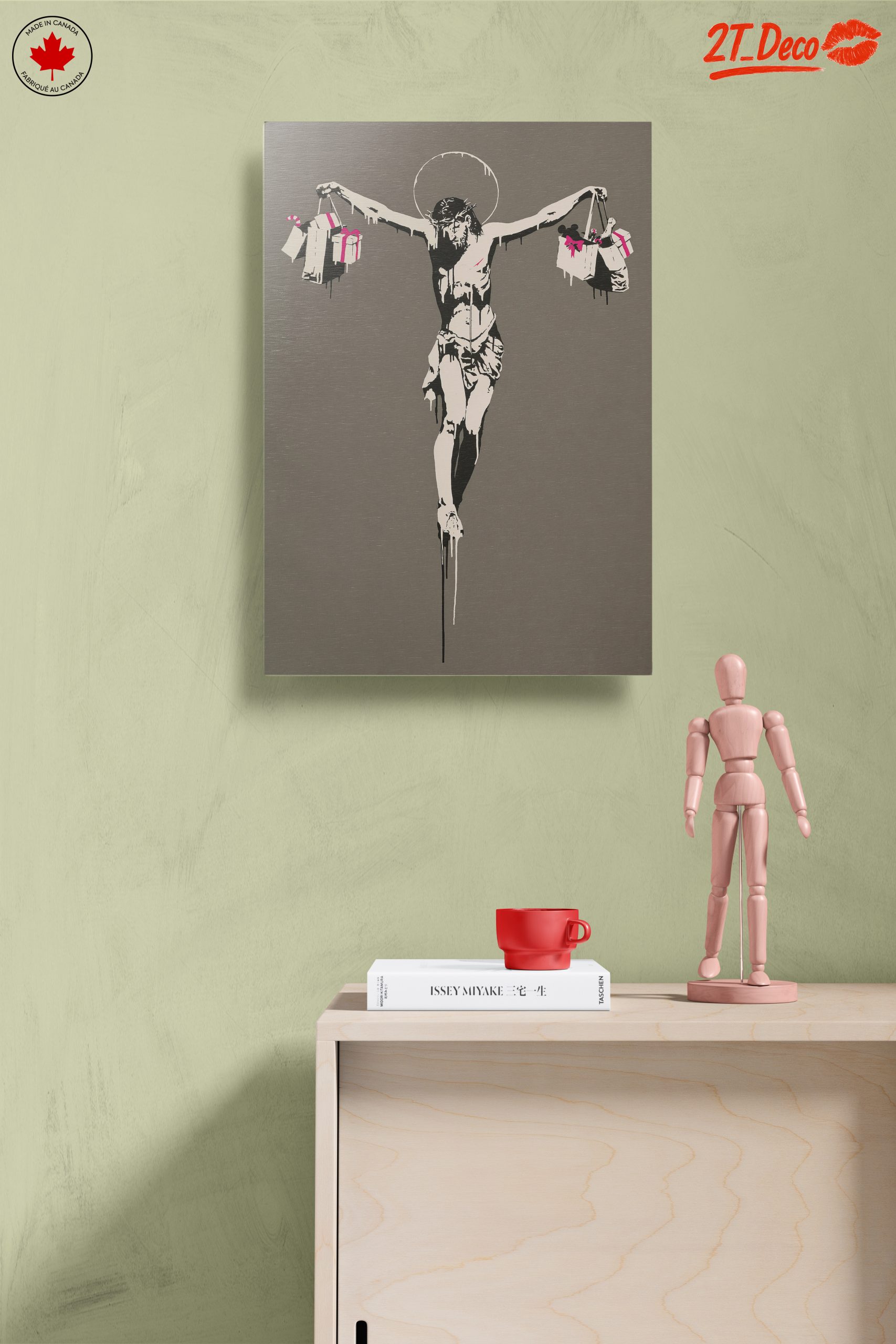 Contemporary Satirical Artwork of Iconic Figure - Image 14