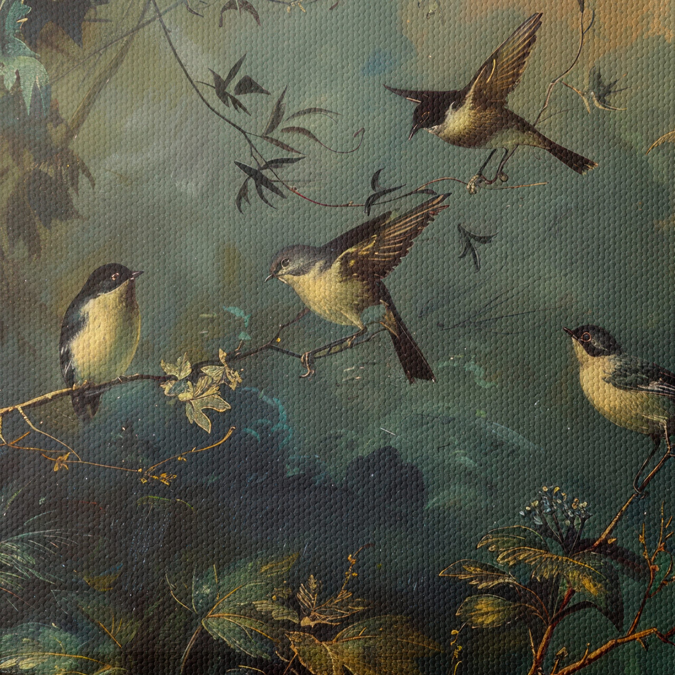 Serene Birds Among Lush Foliage - Image 4