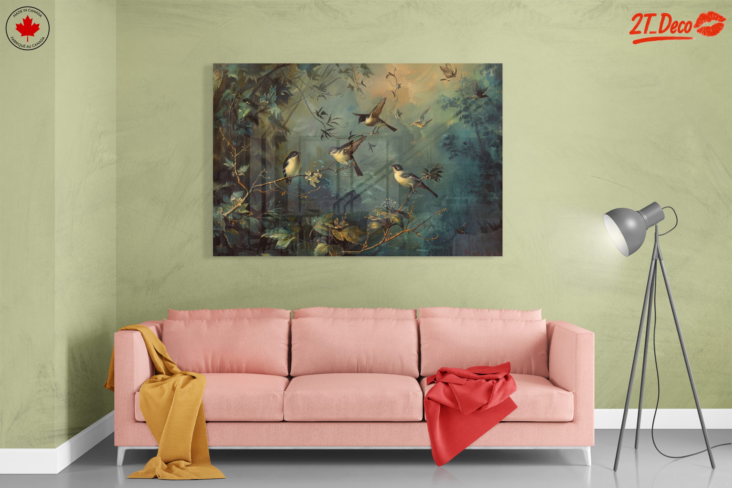 Serene Birds Among Lush Foliage - Image 7