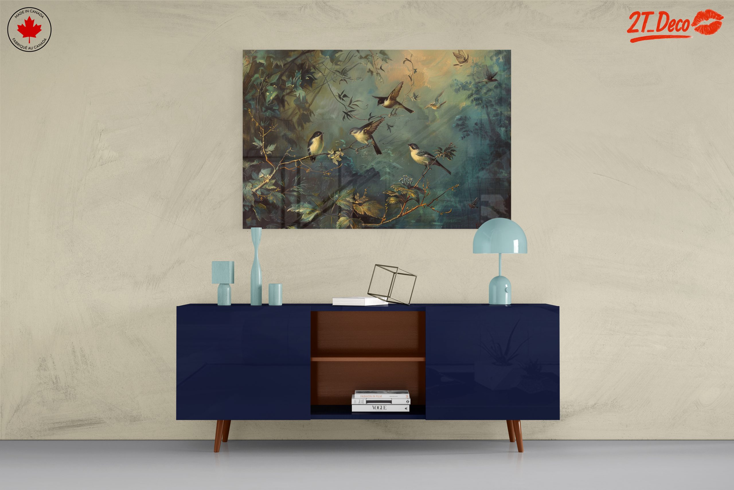 Serene Birds Among Lush Foliage - Image 8