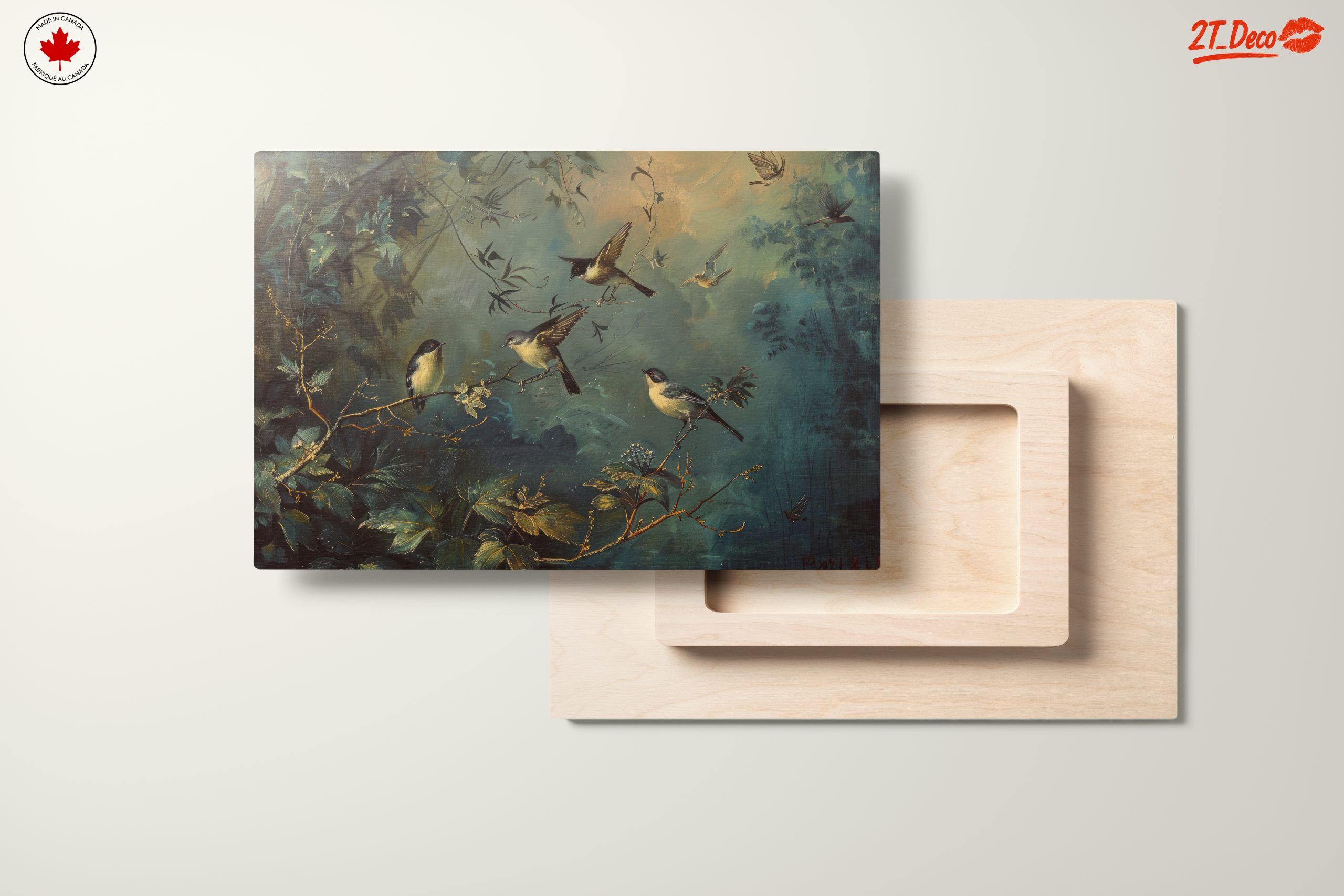 Serene Birds Among Lush Foliage - Image 11