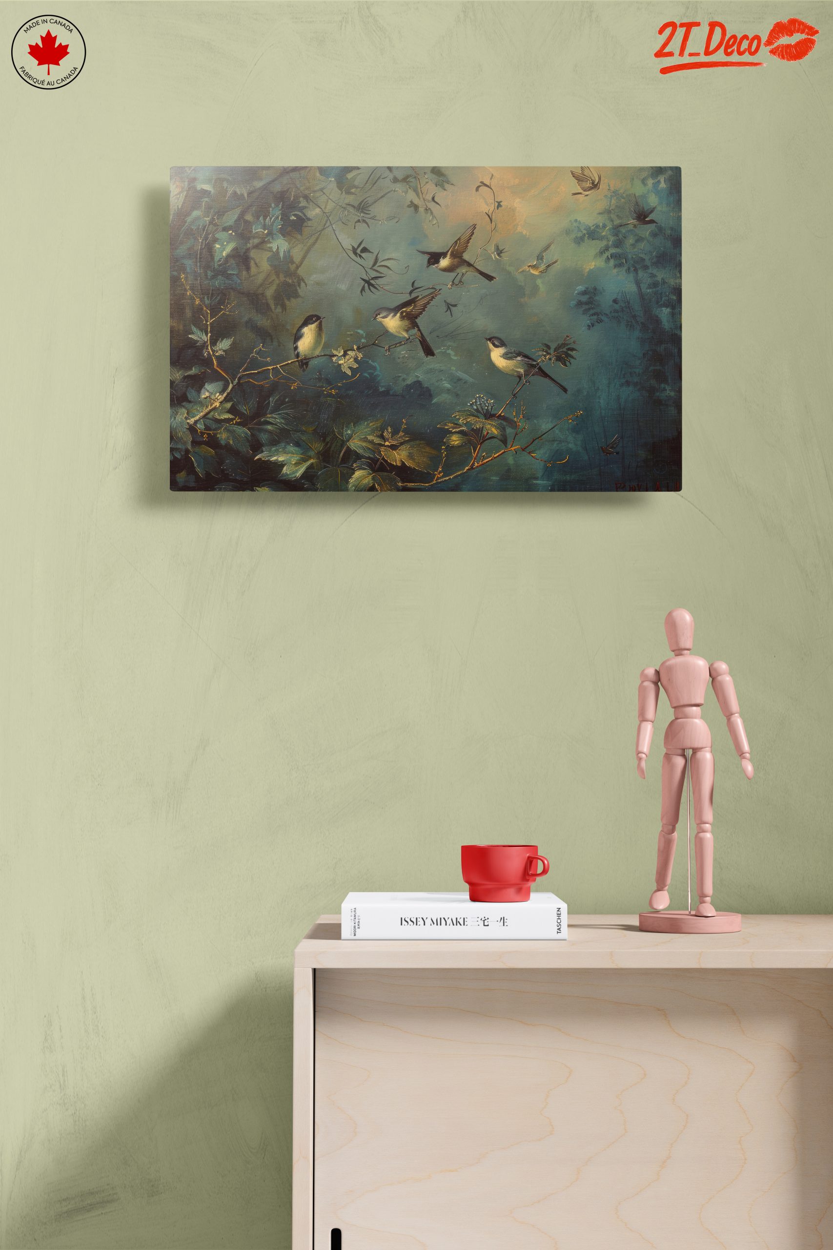 Serene Birds Among Lush Foliage - Image 14