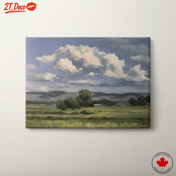 Serene Abstract Landscape with Clouds