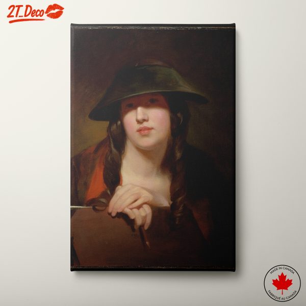 Elegant Portrait of a Young Woman in a Hat